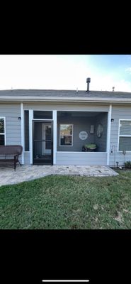 Screened-In Porch Enclosure and Knee Wall Installation in Canton