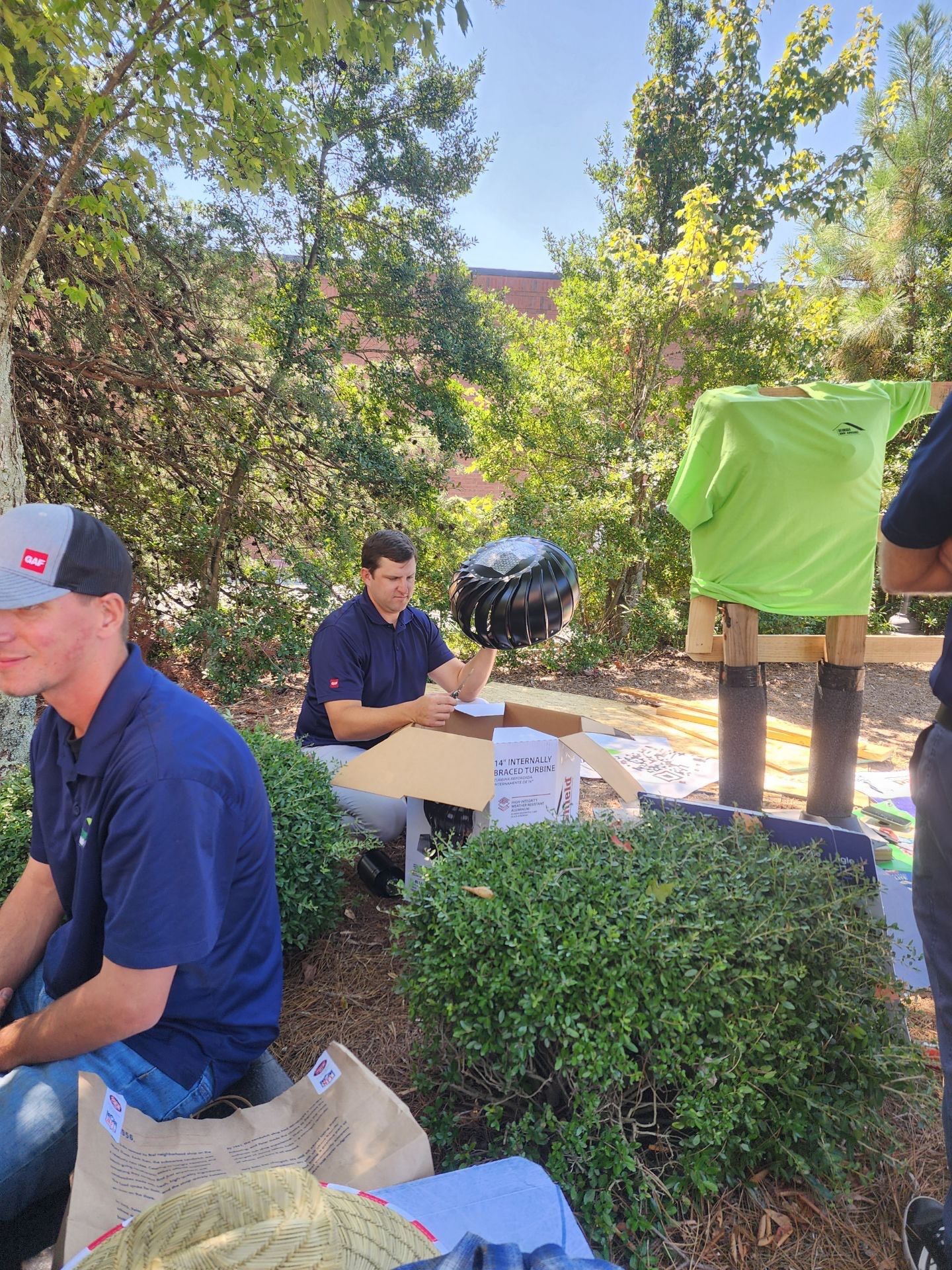 Annual Roofing Material Squarecrow Builds in Marietta Square by Georgia Roof Advisors