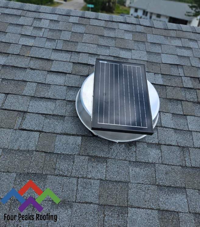 Solar Exhaust Fan Install by Four Peaks Roofing
