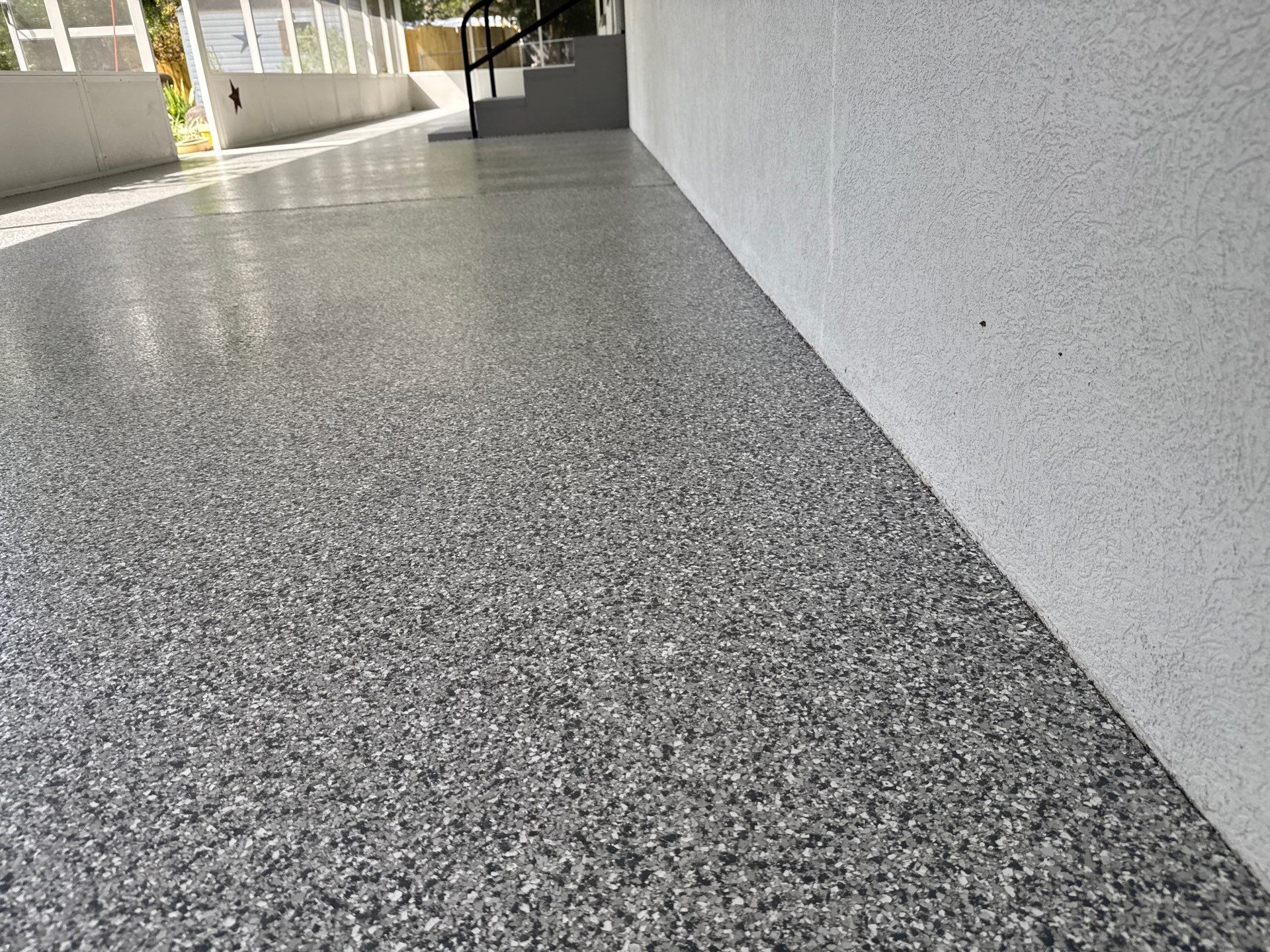 Porch Project in Melrose, FL in Mount Everest by Cross Creek Concrete Coatings