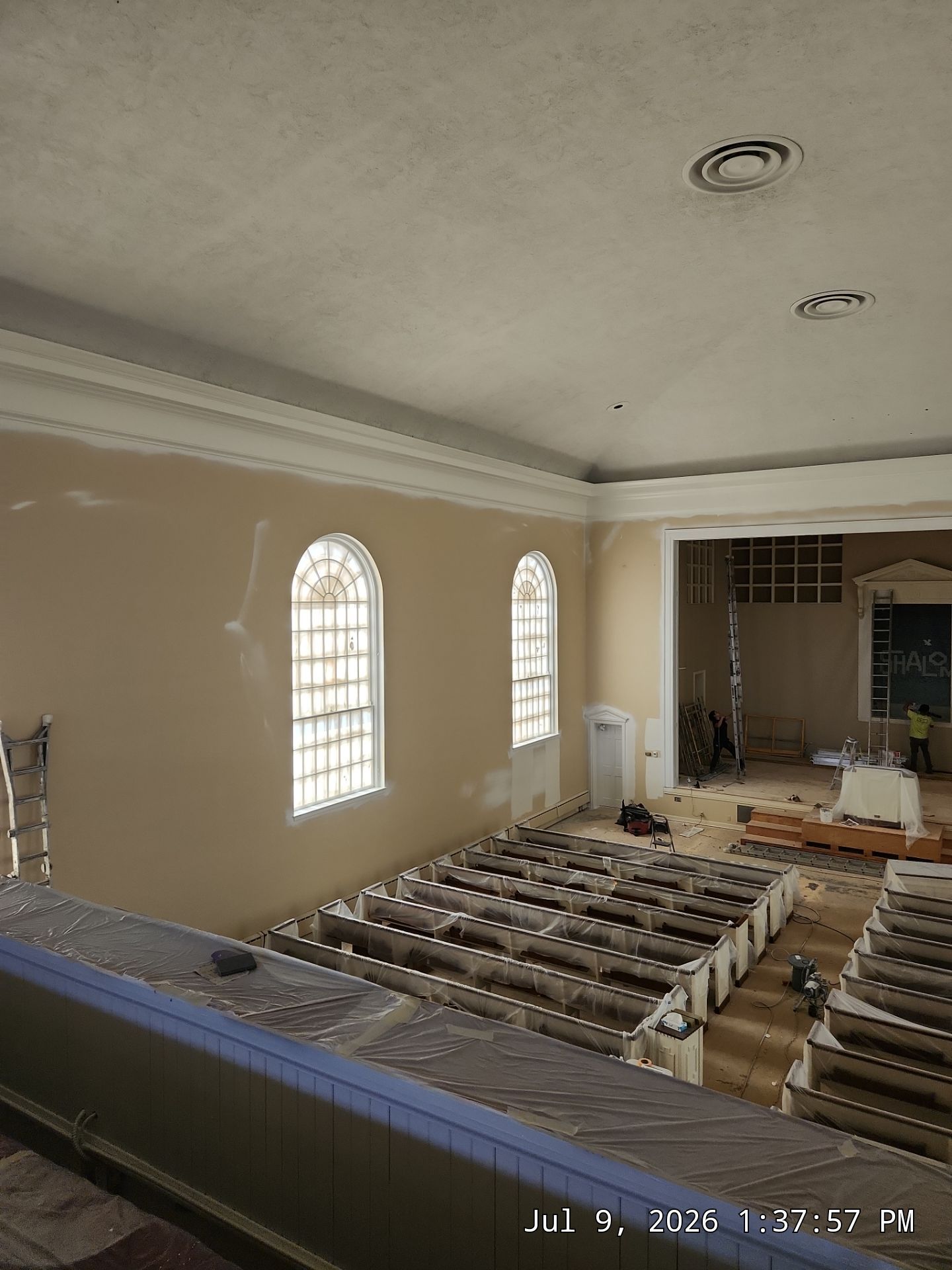 Interior Church Painting and Sanctuary Refresh in Sioux Falls by Select Painting, Coatings & Garage Cabinets