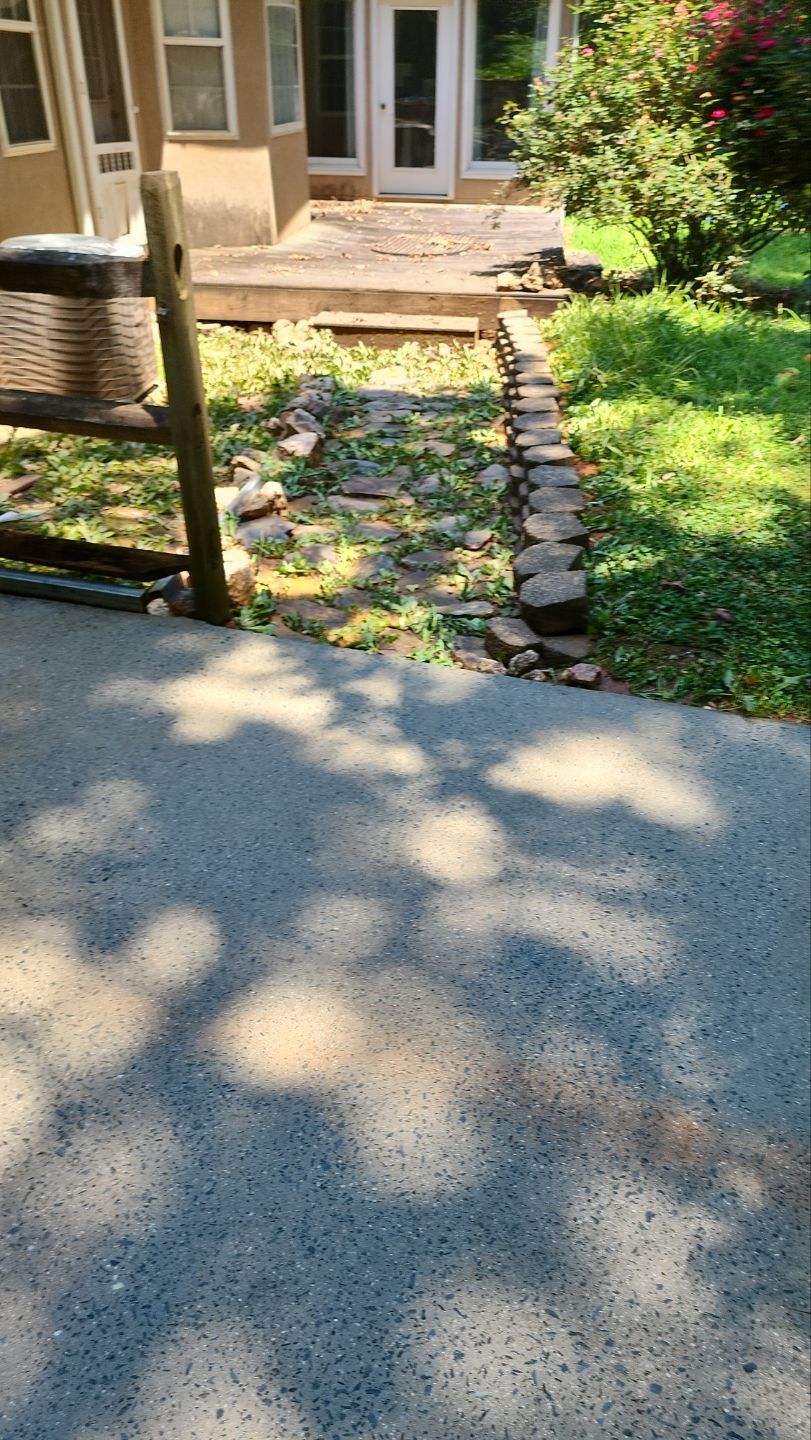 Driveway Clean using cleaner by G&H Home Tech Pros LLC