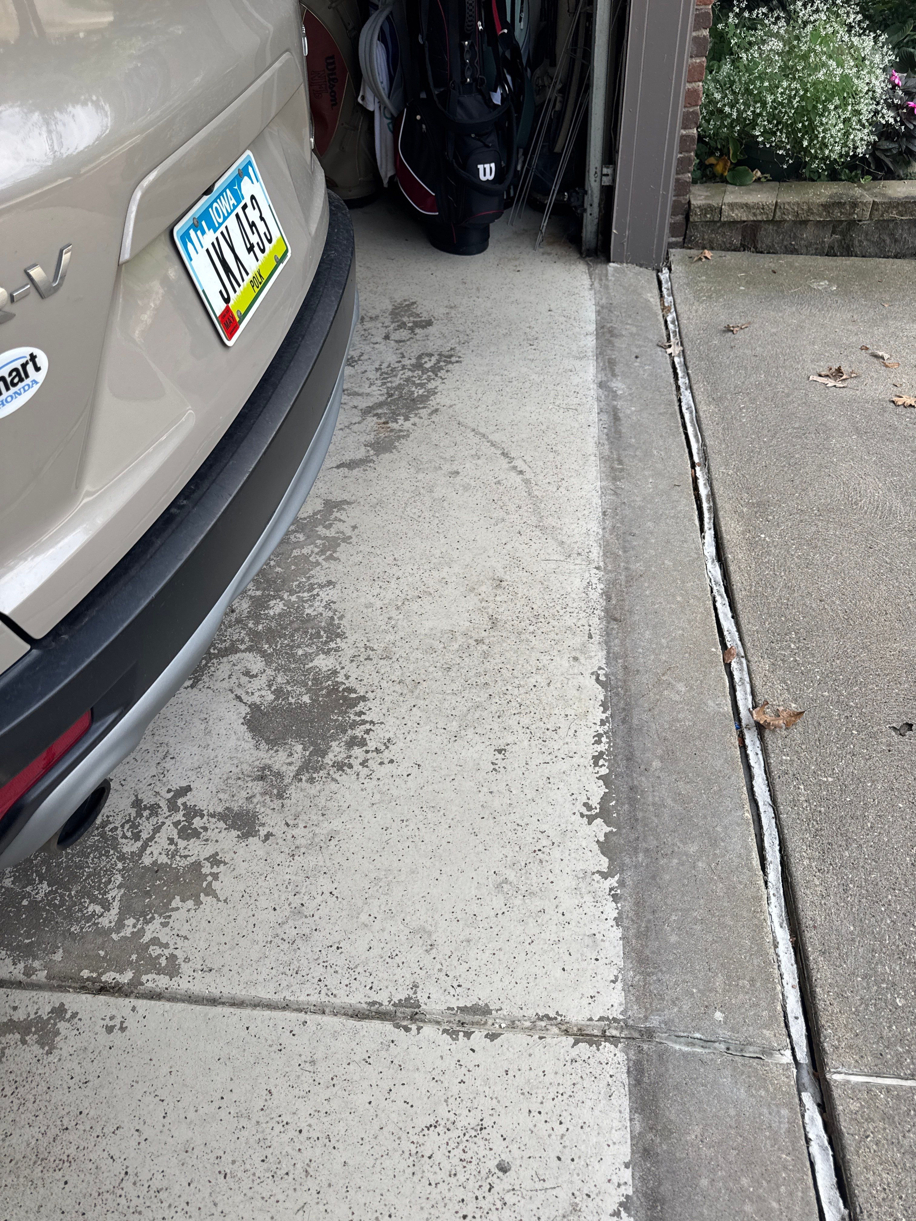 Just look at that before and after!  by Revival Concrete Coatings