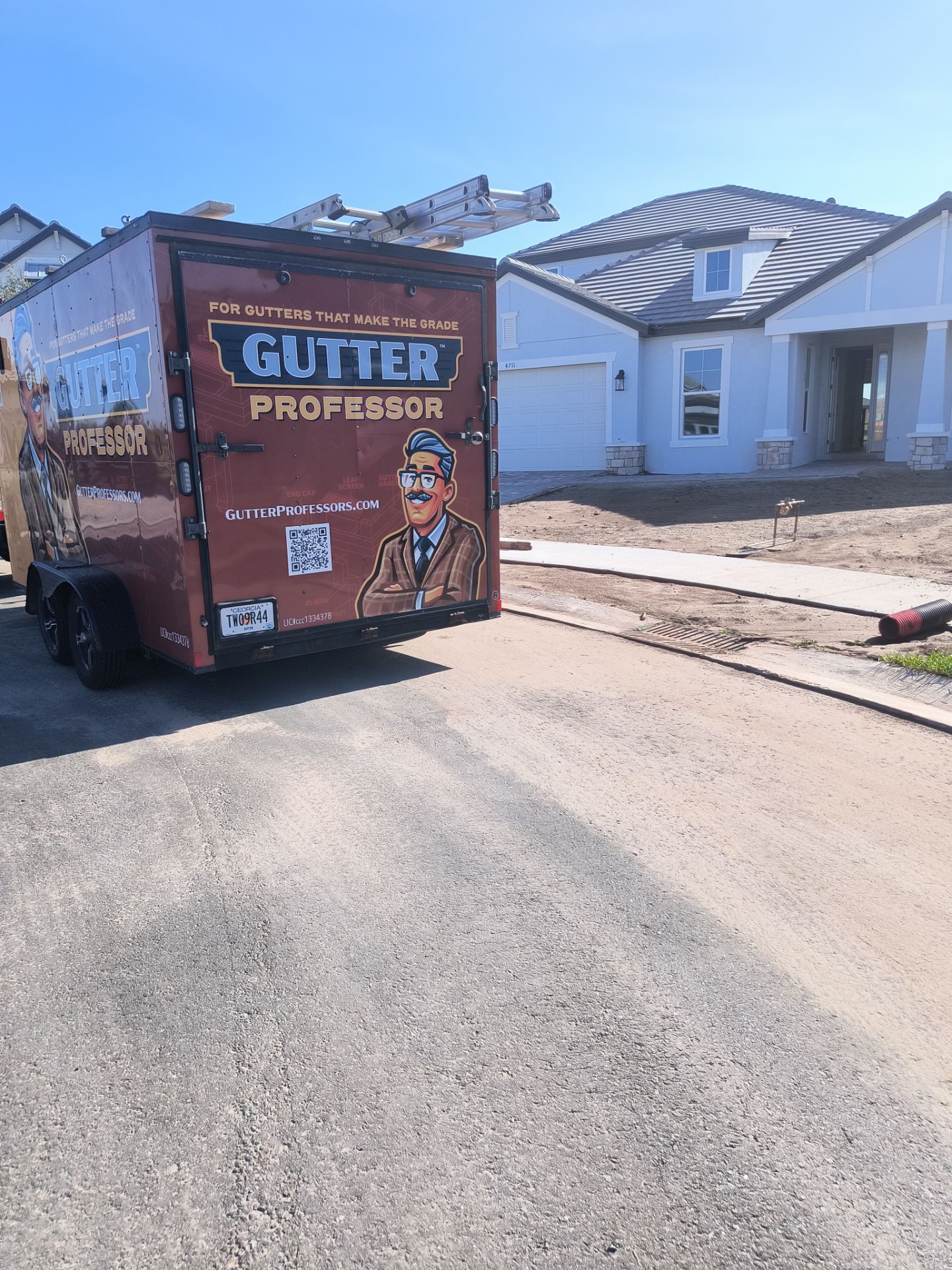 Dark Bronze Gutter Installation in Bradenton FL by Gutter Professors