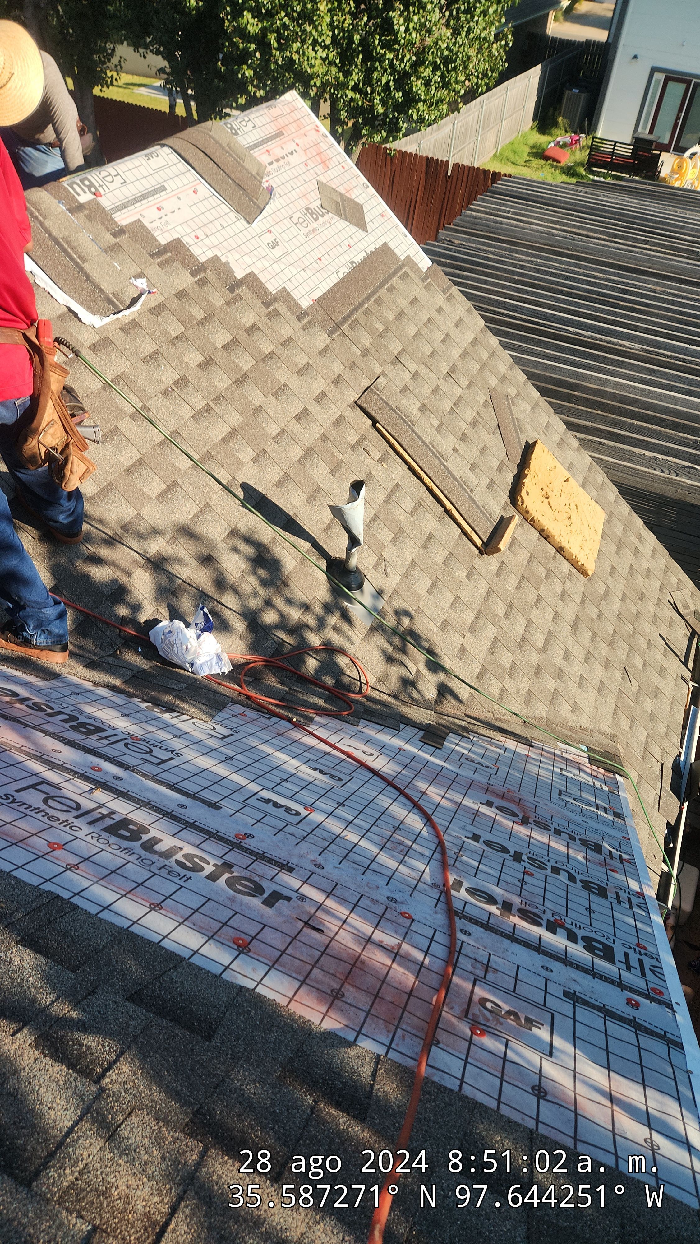 Residential Roofing Installation using GAF by Castillo Roofing