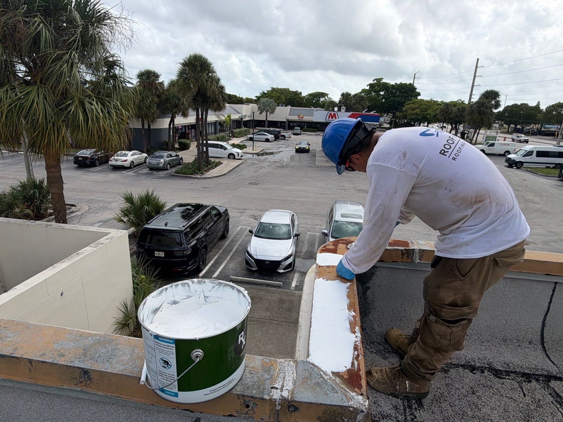 Commercial Roof Restoration and HVAC Flashing Repairs in Pompano Beach by Roof King LLC