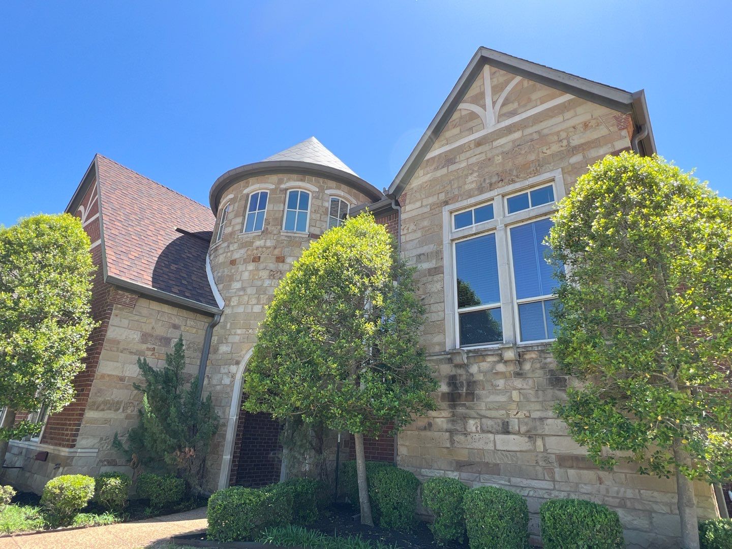 Residential Roofing Installation using Certainteed Landmark with custom Copper Turret by Becker Roofing and Exteriors