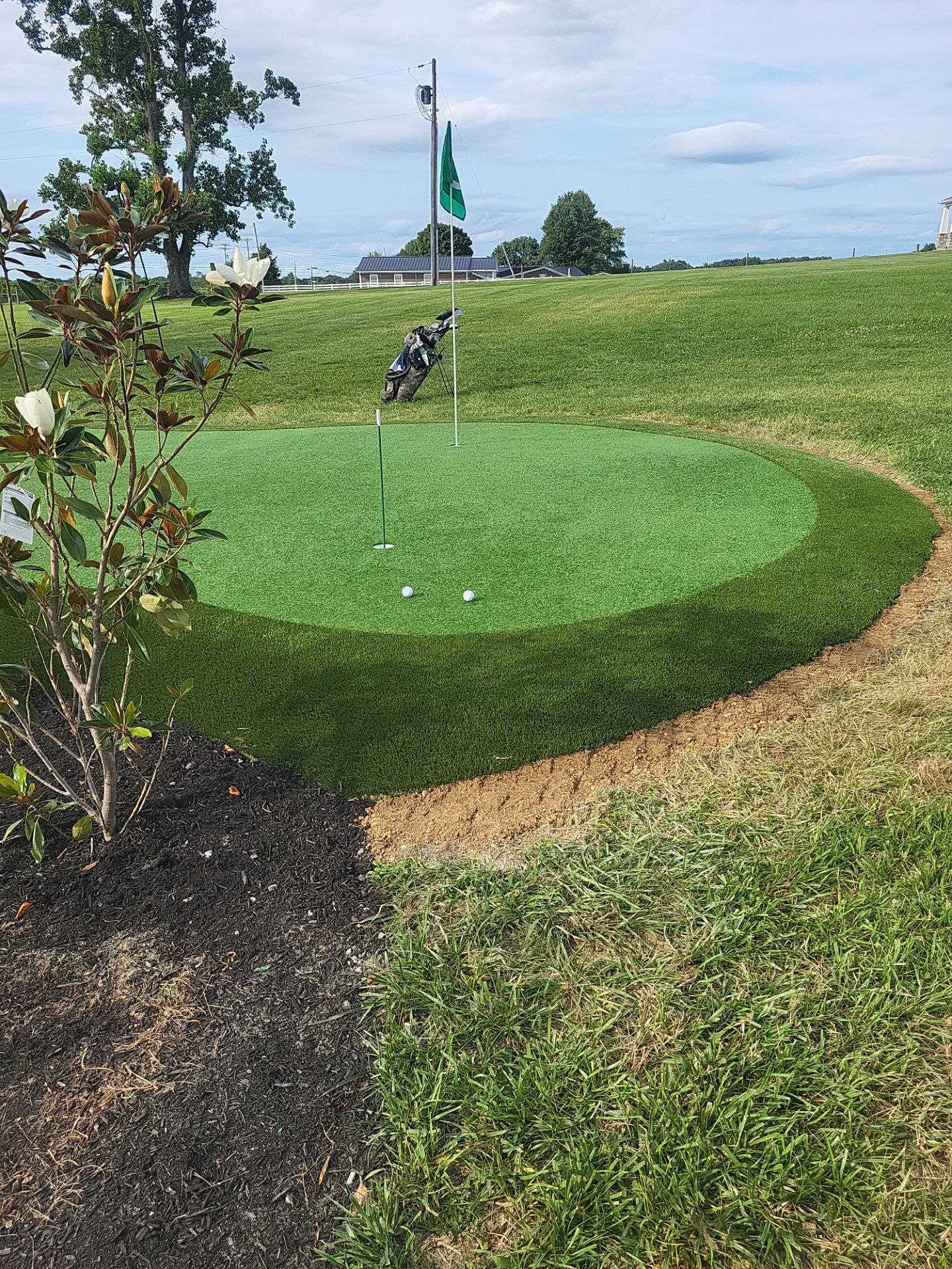 Custom Backyard Putting Green in Felicity by Southwest Greens Midwest
