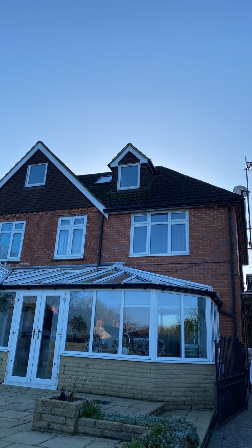 Roof Clean using Spider Lift by Ges Exterior Cleaning ltd