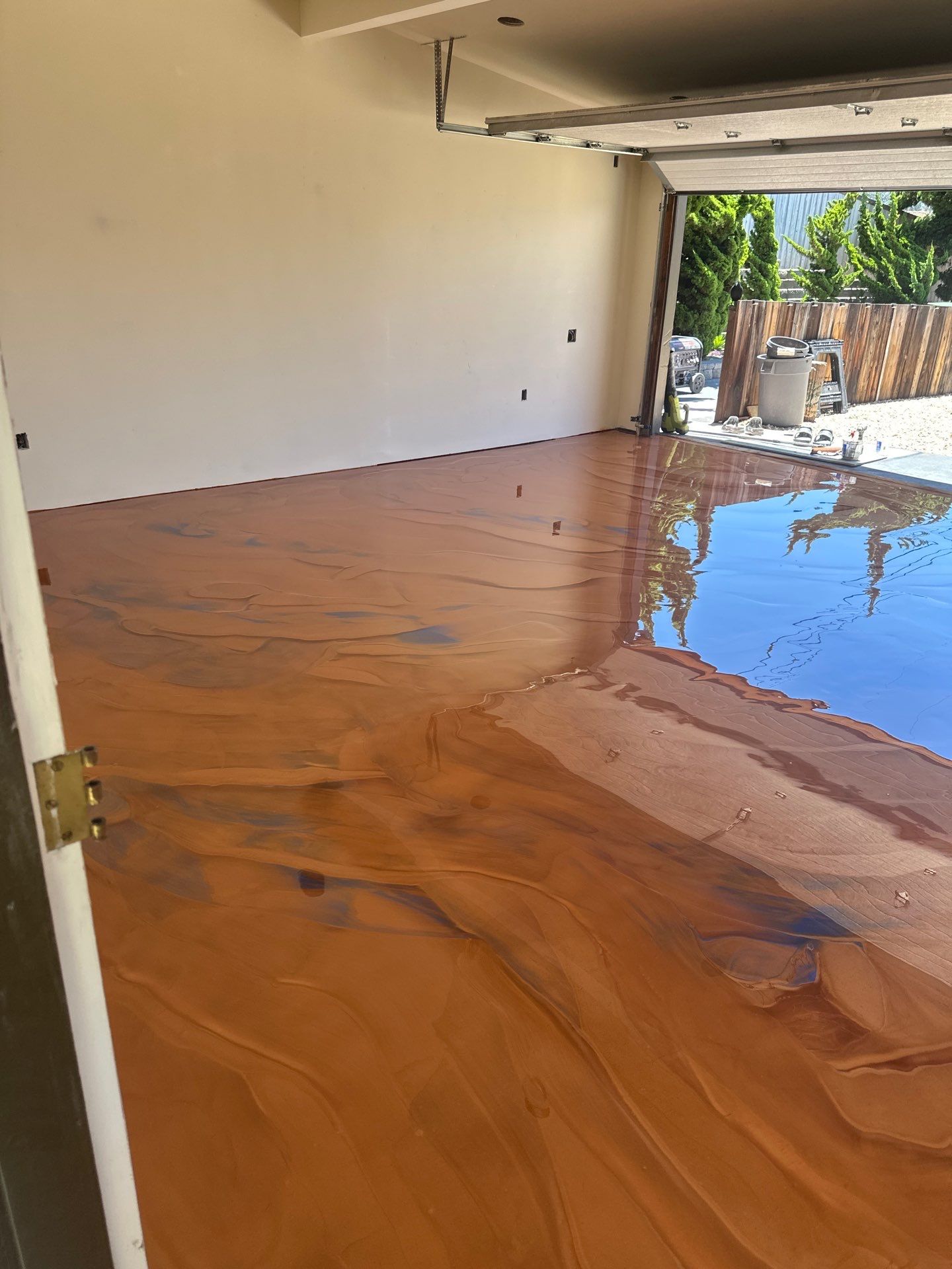 Custom Metallic Epoxy Garage Floor Coating in Morro Bay by MGP Coatings