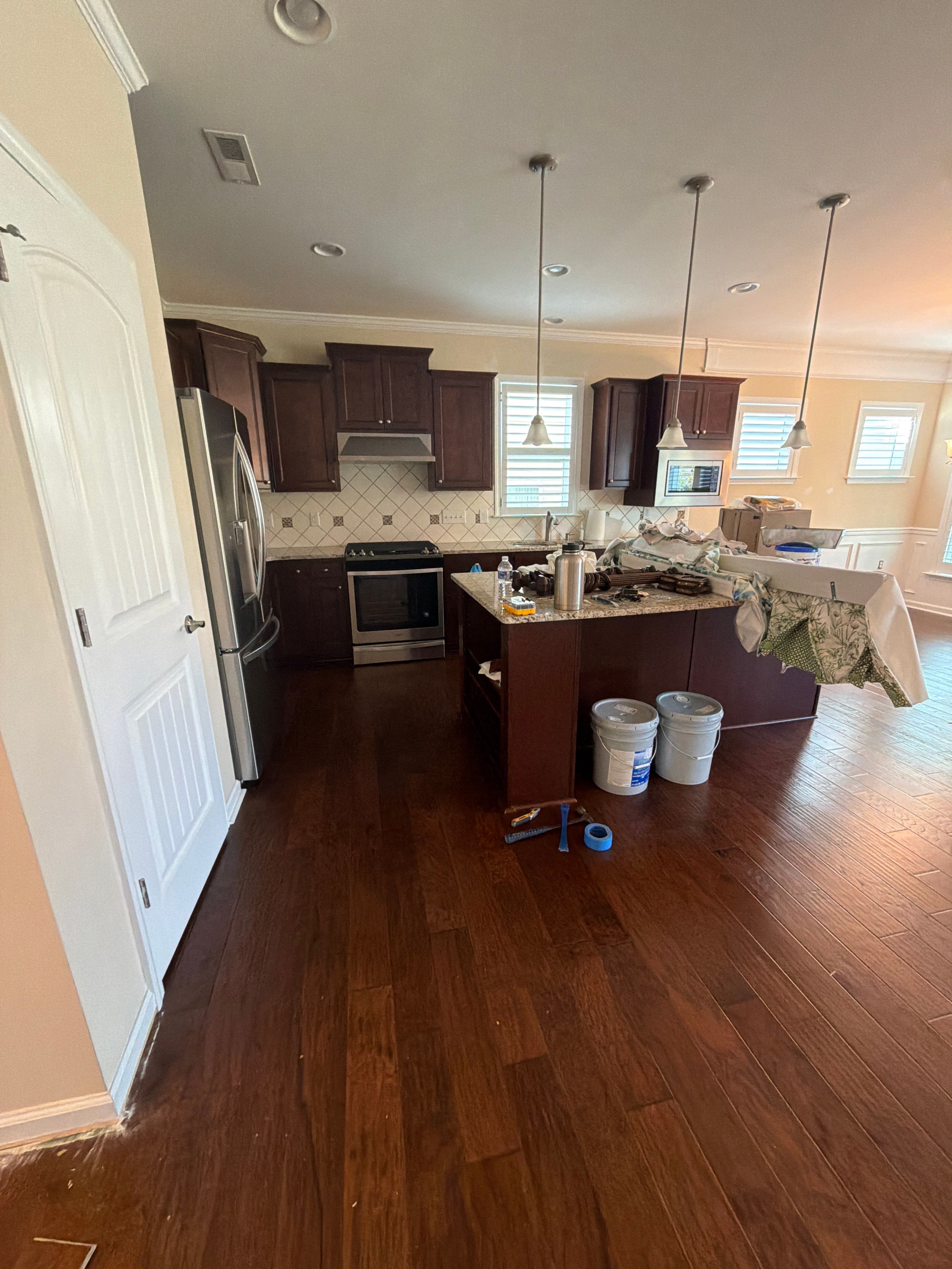 Luxury Vinyl Plank Flooring Installation and Interior Refresh in Durham by Billy Weatherspoon Contractor