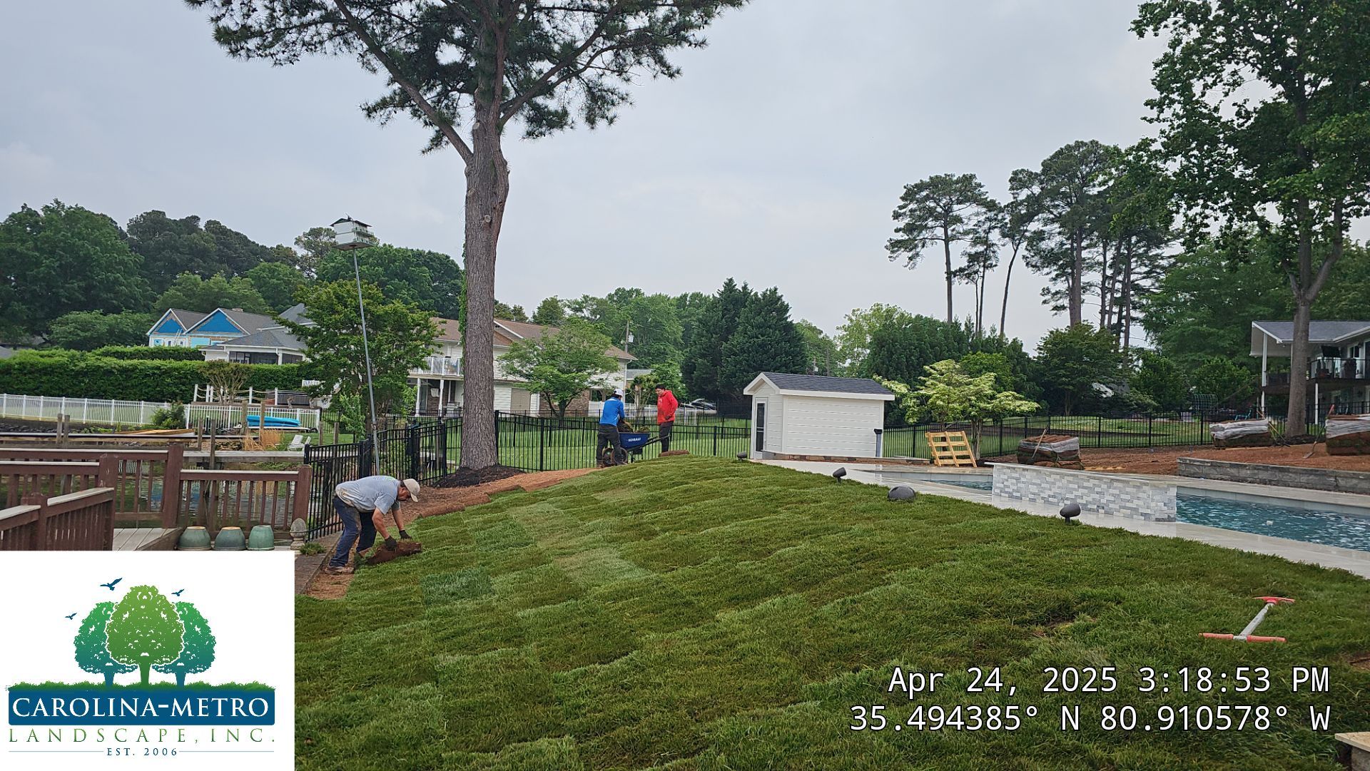 Hardscape Installation using Irrigation by Carolina-Metro Landscape, Inc