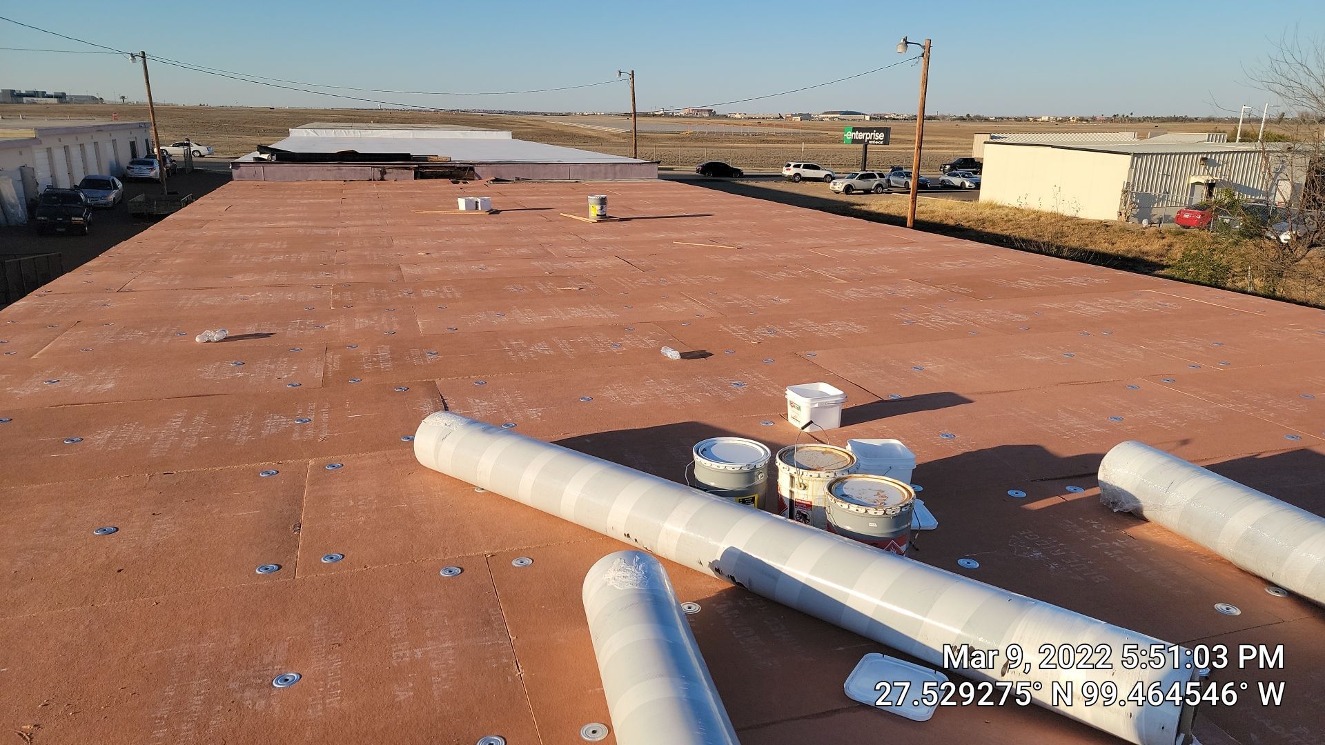 Commercial Roofing Installation using Thermoplastic Polyolefin - GAF  by JM Flores Roofing & Construction, Inc