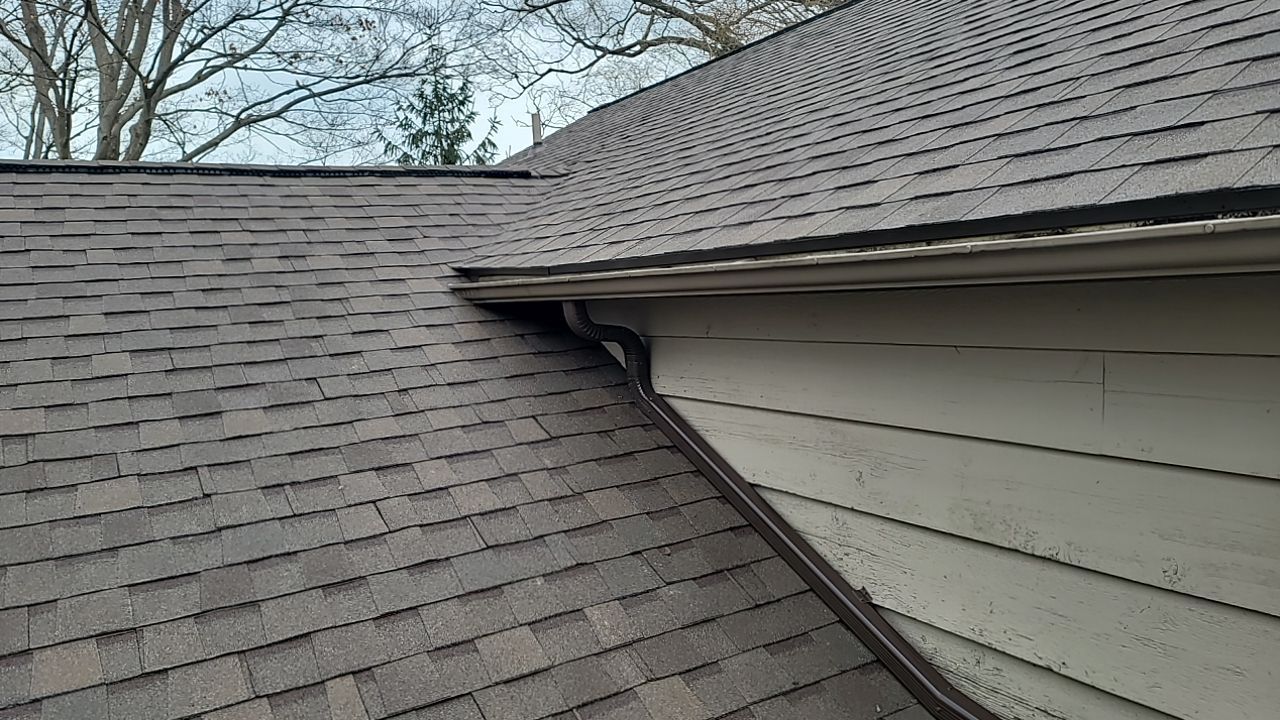 ATLAS PINNACLE HP COLOR: SCOTCHGARD HEATHERBLEND DRIP EDGE: MUSKET BROWN by Eagle Eye Roofing