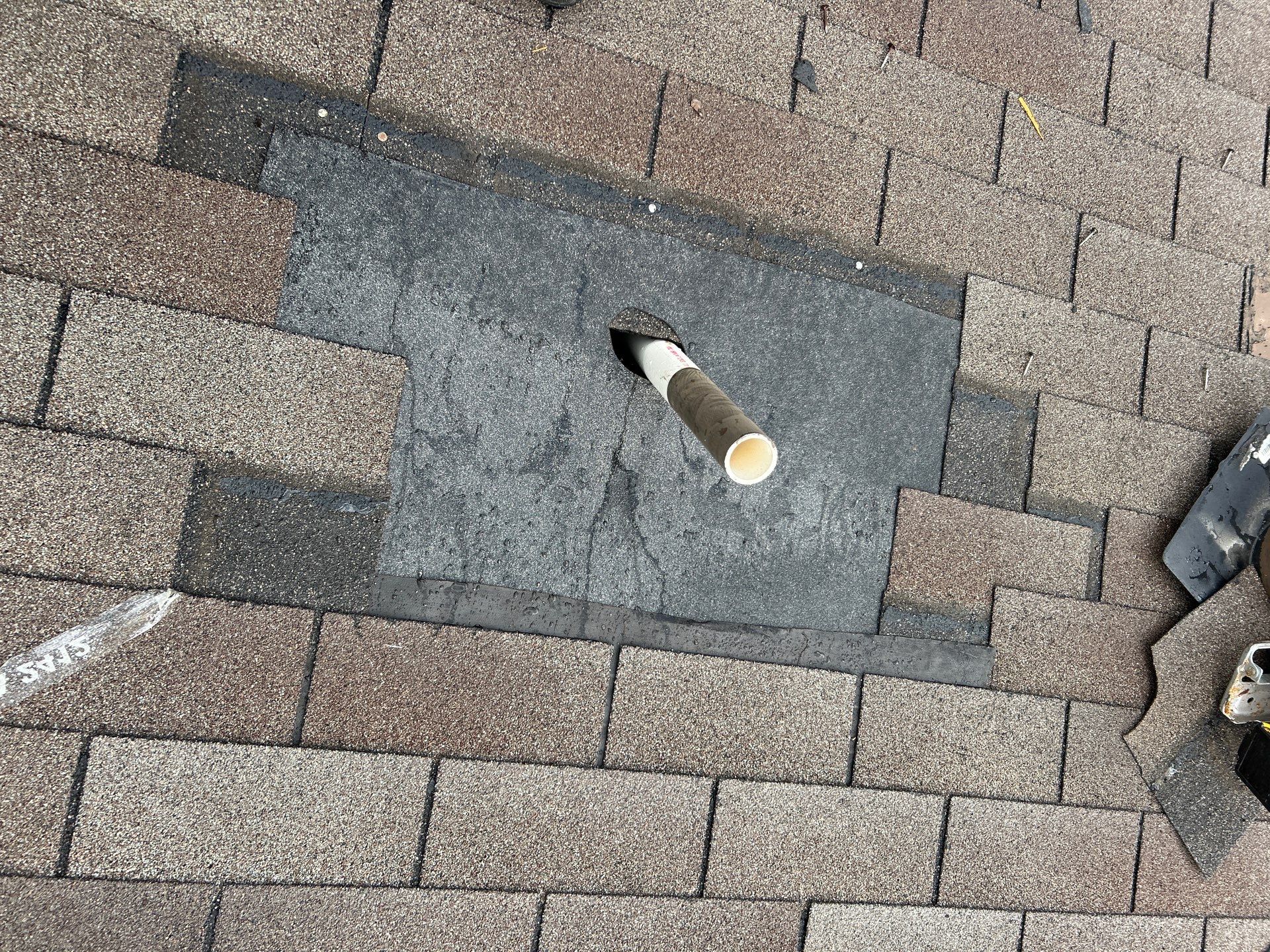 Hail Damage using Owen's Corning Duration (Lifetime) Shingles by Roof Repair Company