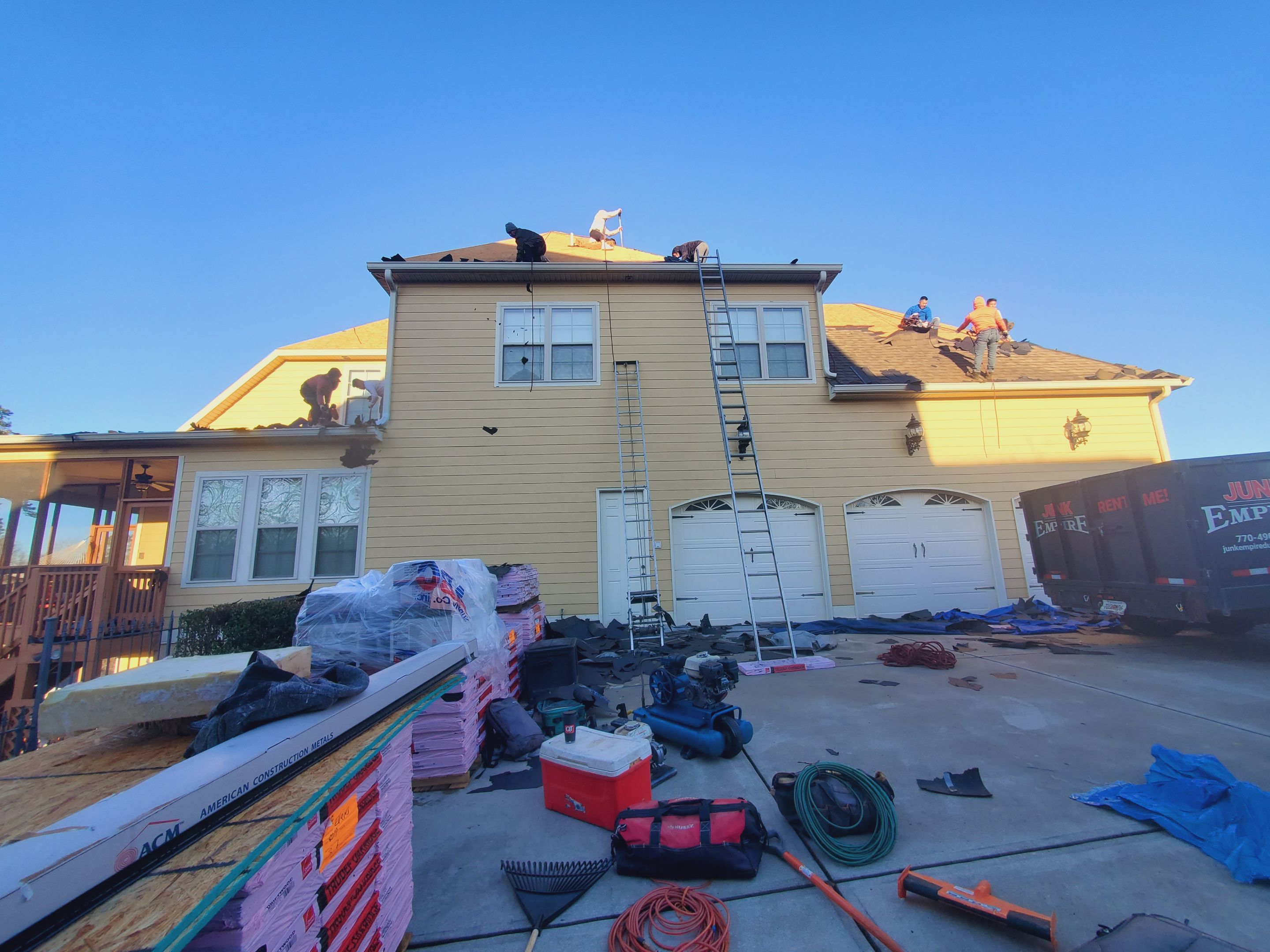 Residential Roofing Installation using Owens Corning by Inspector Roofing and Restoration