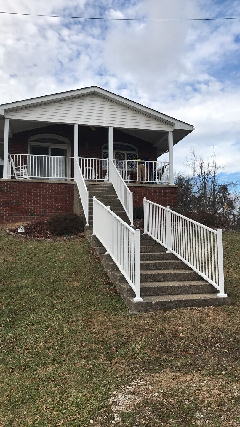 Porch Update using Westbury Aluminum Railing by Secure Construction Company Inc