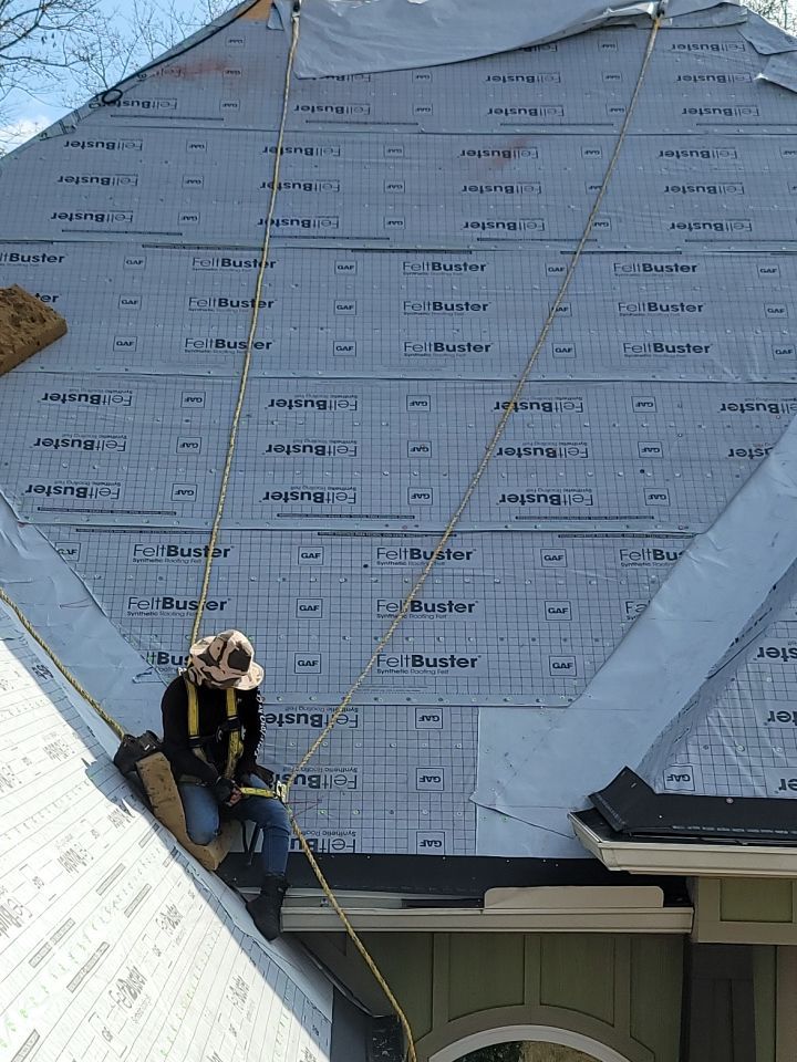 Residential Roofing Installation using Roof Replacement by American Roofing & Construction LLC