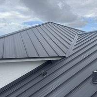 24ga 1.5" Mechanical Seam Charcoal Gray  by Total Roofing System The Metal Roof Experts