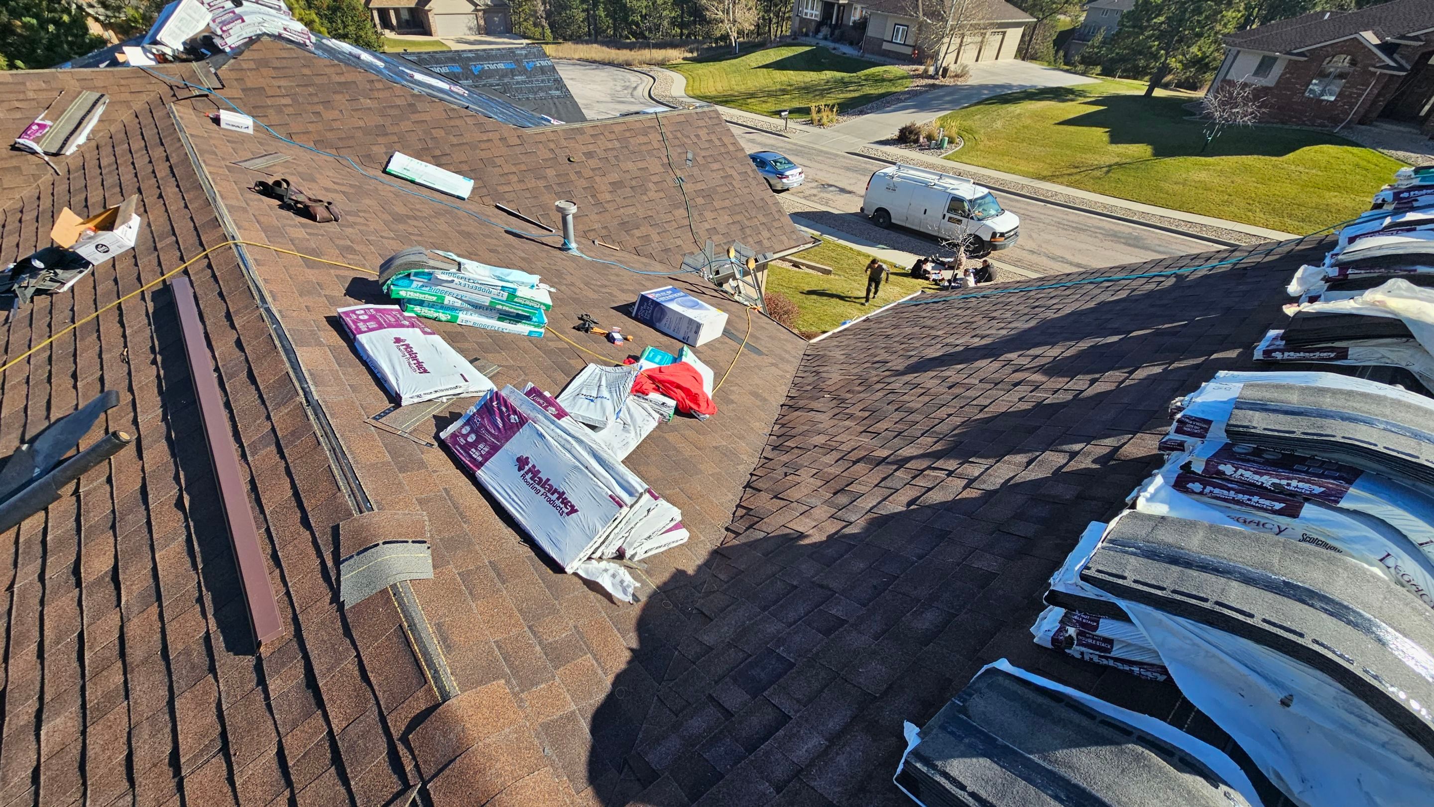Residential Roofing Installation using Malarkey Shingles by Weather-Tite Exteriors LLC