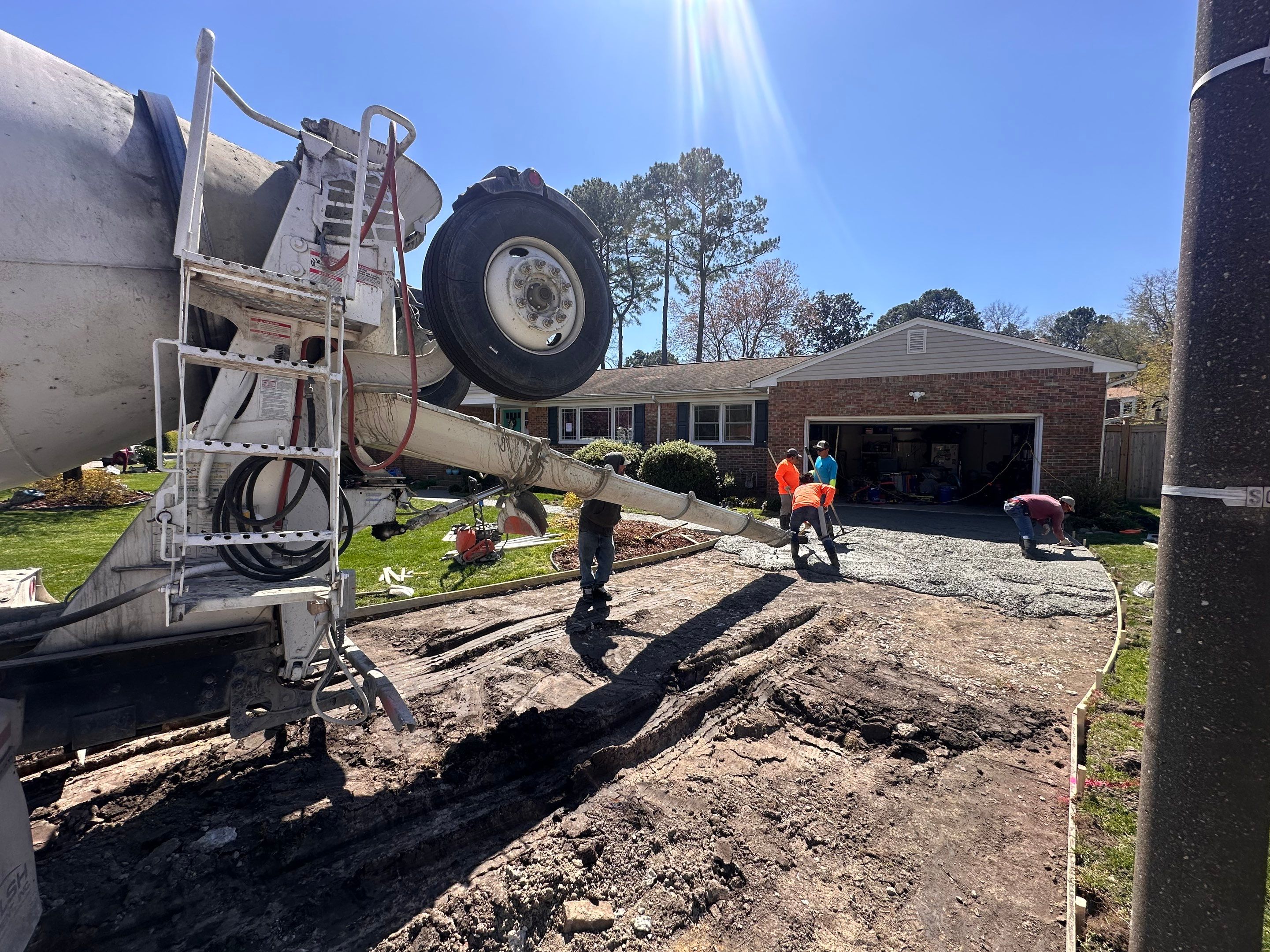 Project in Virginia Beach by Sam The Concrete Man Virginia Beach