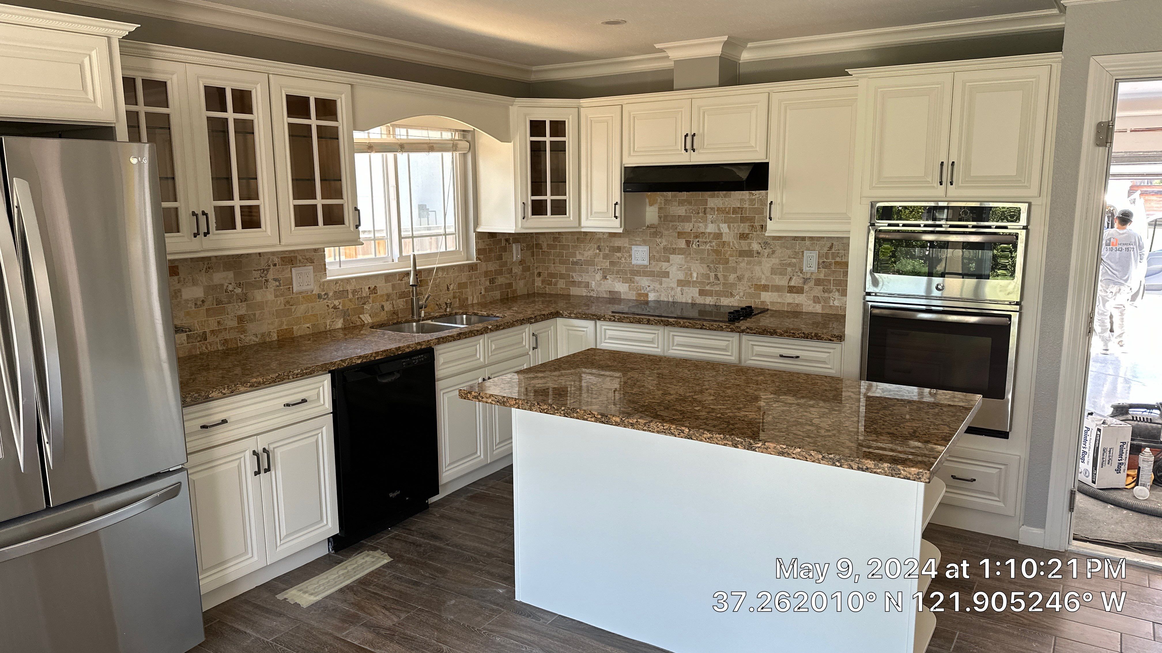cabinet painting San Jose  by Herrera’s Bay Area Painting inc.