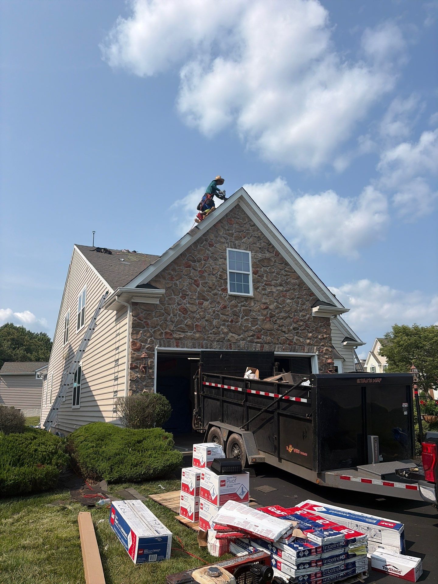 Residential Roofing Installation using GAF Timberline HDZ by Matter Construction, LLC