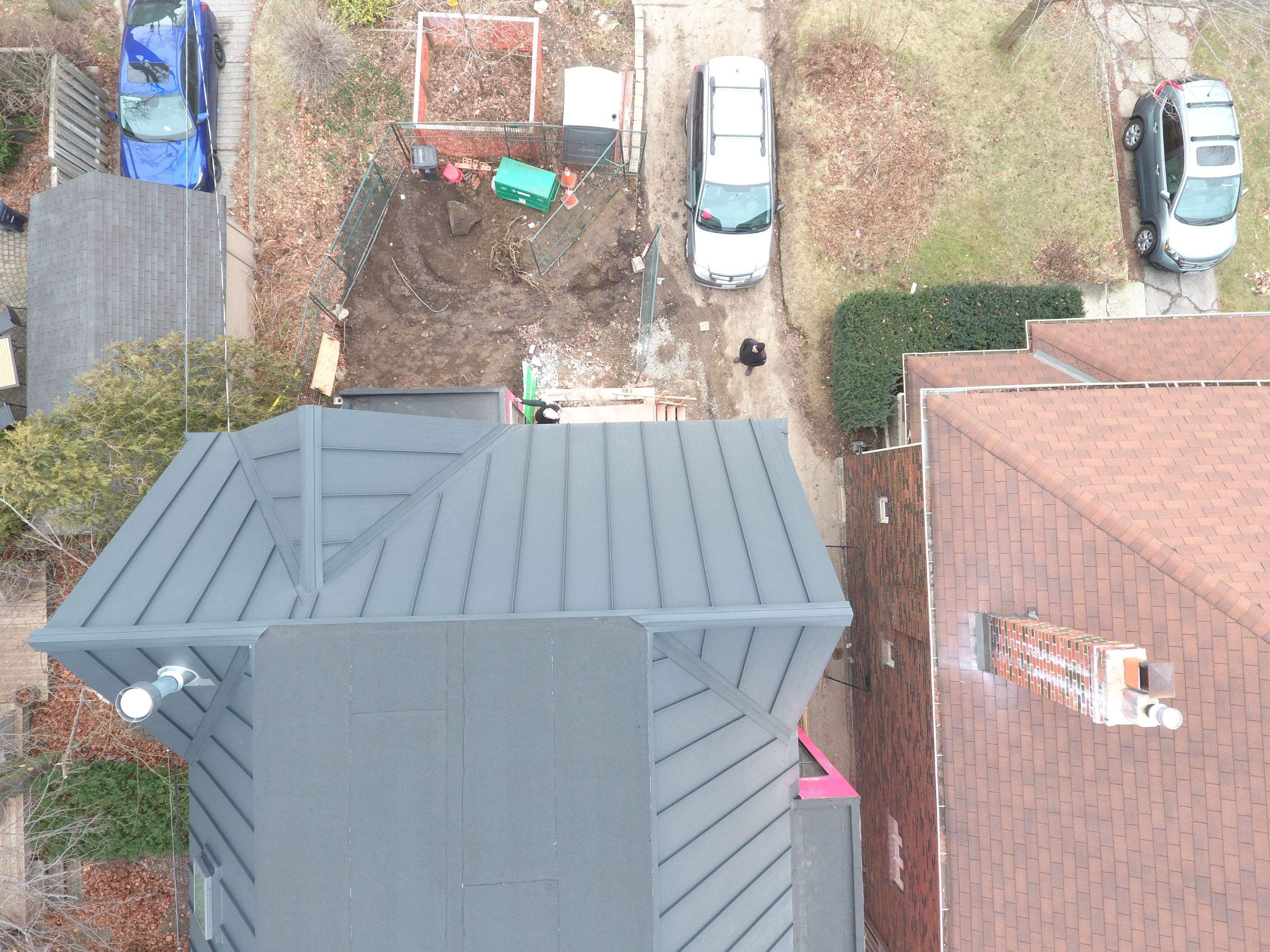 New Home Construction using 24 Ga Standing Seam Metal by Jay Carter Roofing & Sheet Metal