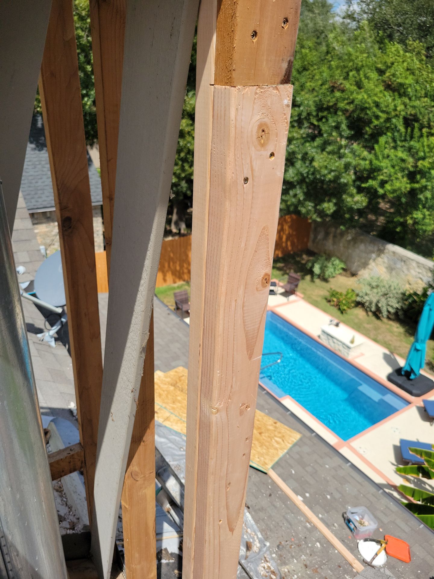 Chimney Restoration and Structural Sheathing Replacement in San Antonio by Heaven Sent Roofing, LLC 
