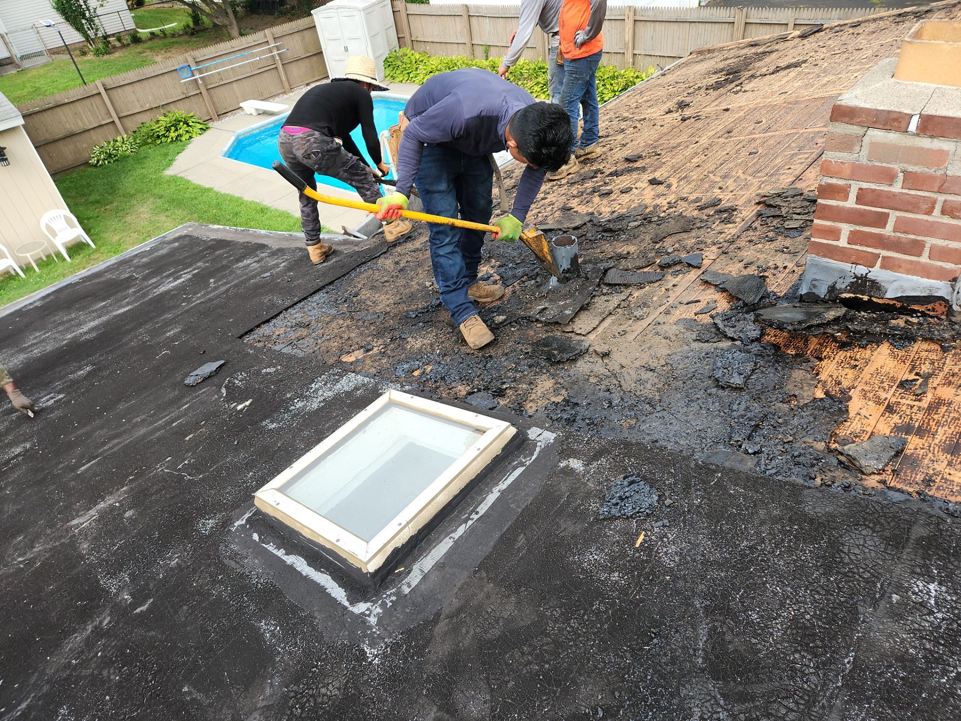 Residential Roofing Installation using Owens Corning TruDefinition Duration AR - Estate Gray by A Plus Exterior