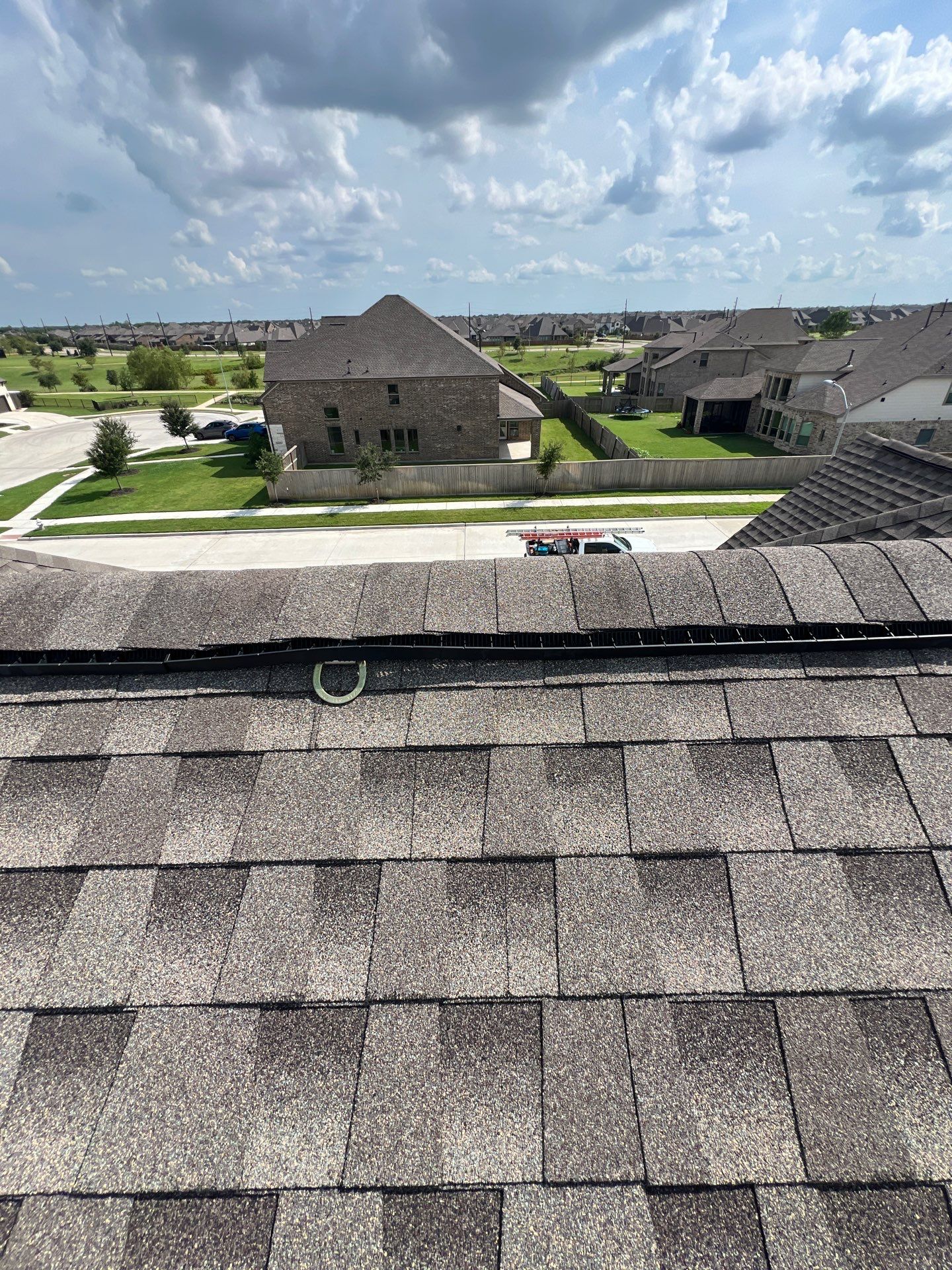 Hail Damage using Owen's Corning Duration (Lifetime) Shingles by Roof Repair Company