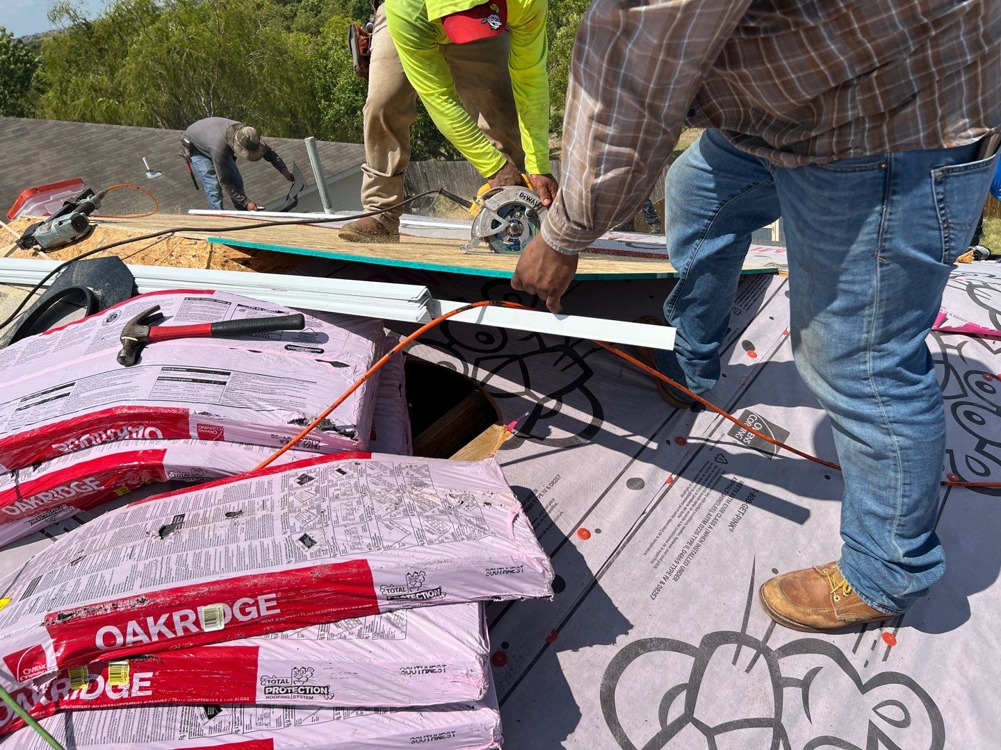 Residential Roof Replacement and OSB Decking Repair in Hutto by Caliber Restoration LLC