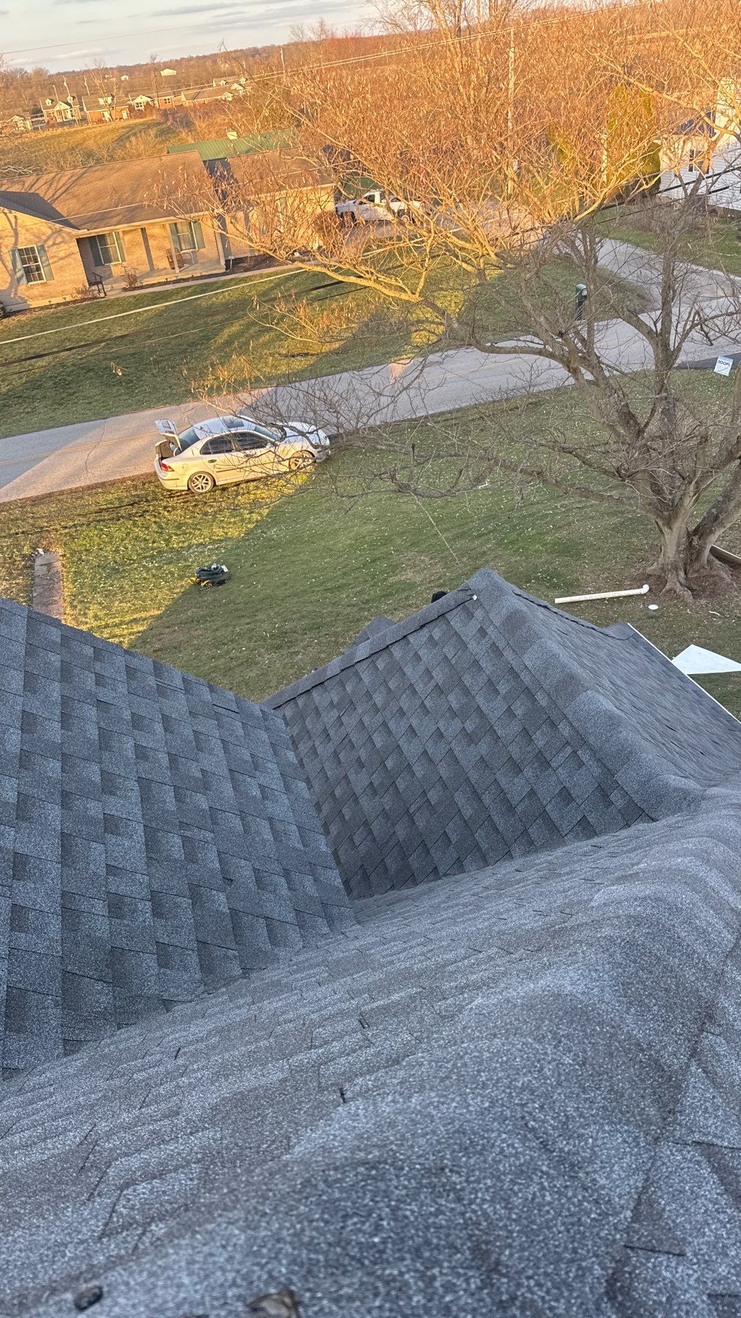 Residential Roofing Installation using Timberline HDZ Shingles - Pewter Gray by RoofX 