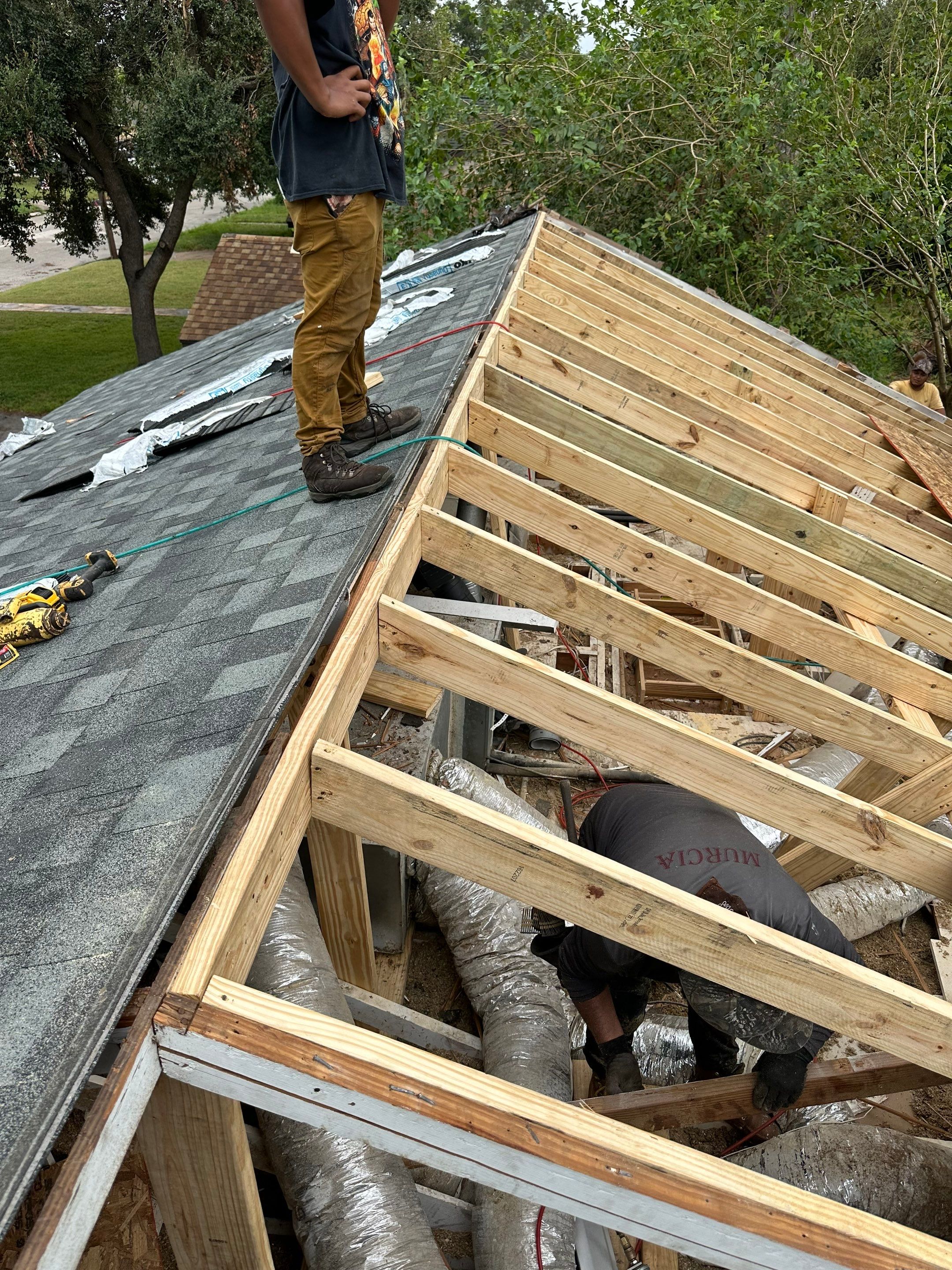Roof Replacement after a 90-foot tree fell on it! by Core Four Roofing