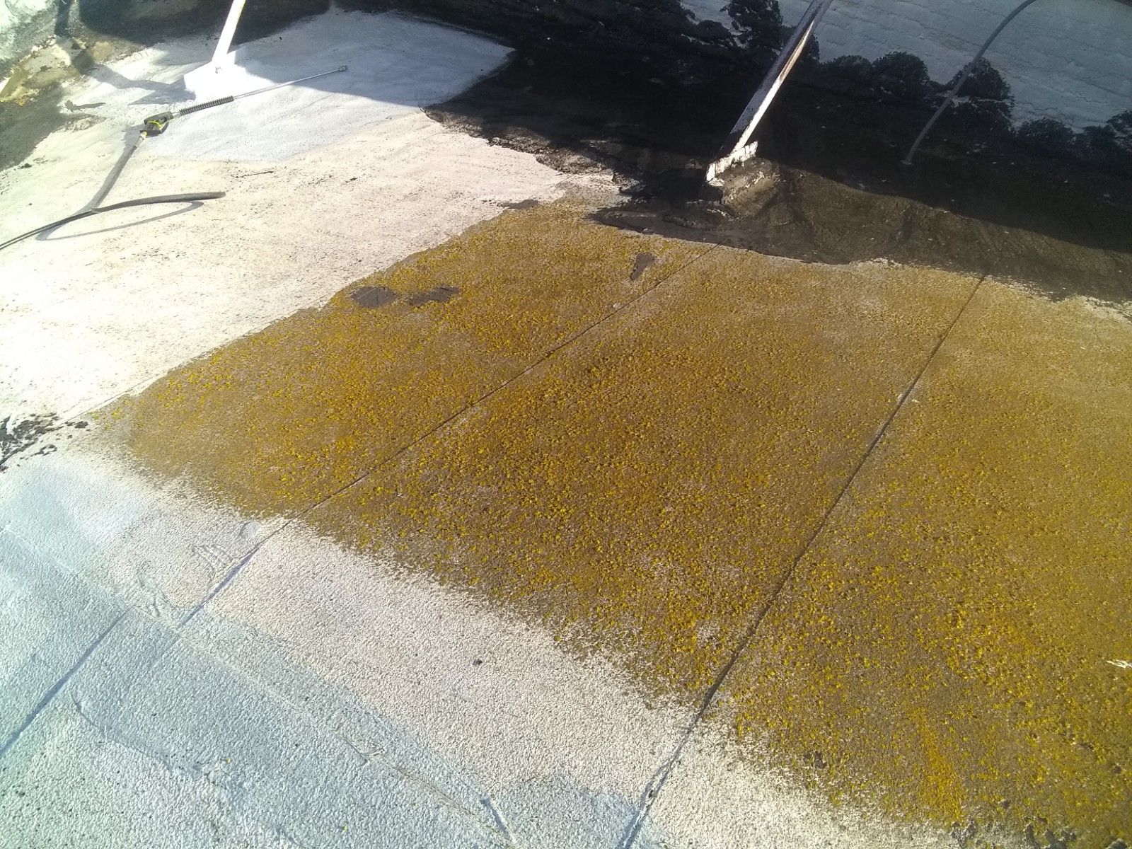 Spray foam and coatings using Conklin Benchmark/PUMA XL coatings and spray foam by Straight Edge Roofing Inc