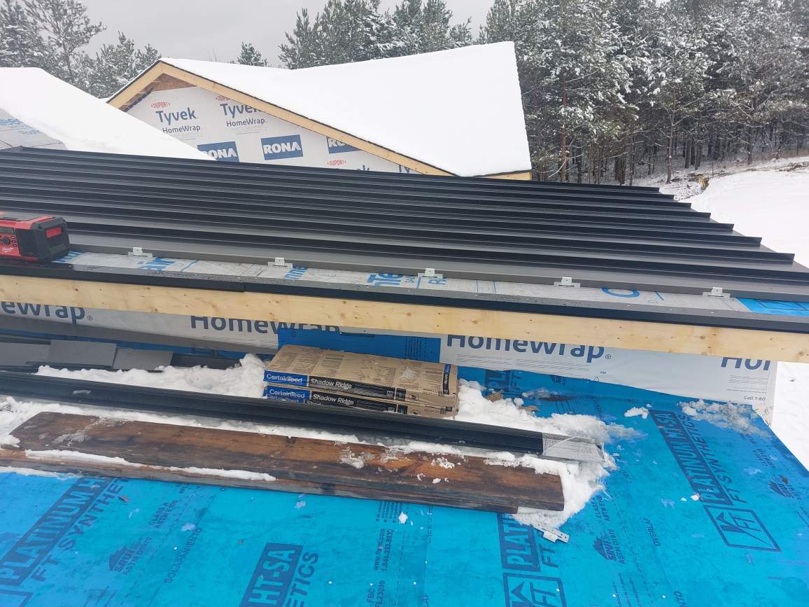 New Home Construction using 16" Standing Seam Panels, & Shingles  by Jay Carter Roofing & Sheet Metal
