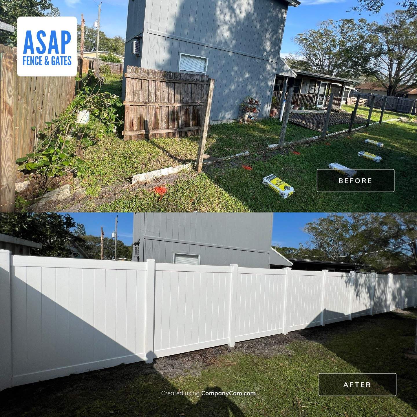 Vinyl Fence Installation using Vinyl Privacy Fence  by Asap fence and gates, LLC