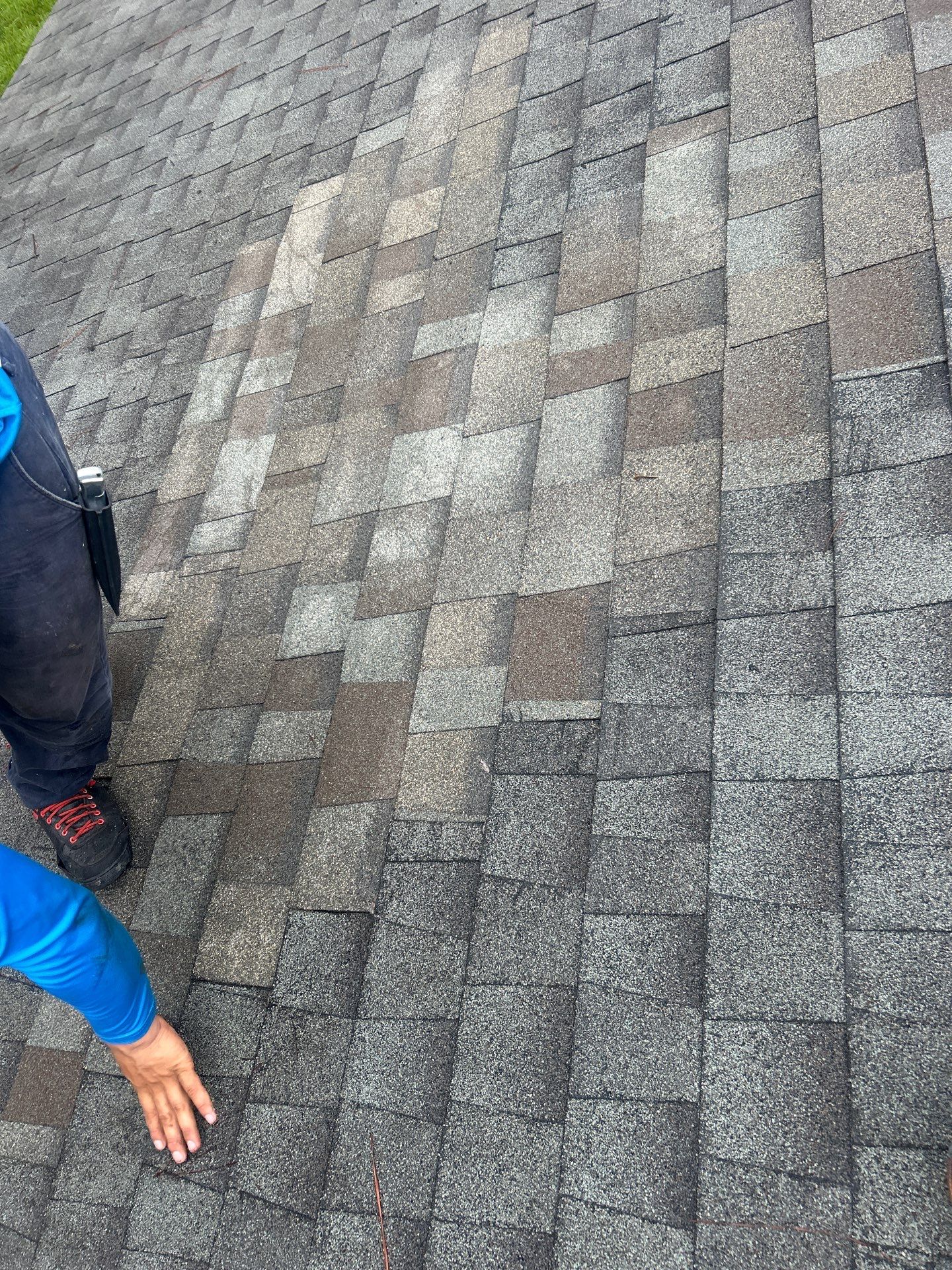 Hail Damage using Owen's Corning Duration (Lifetime) Shingles by Roof Repair Company