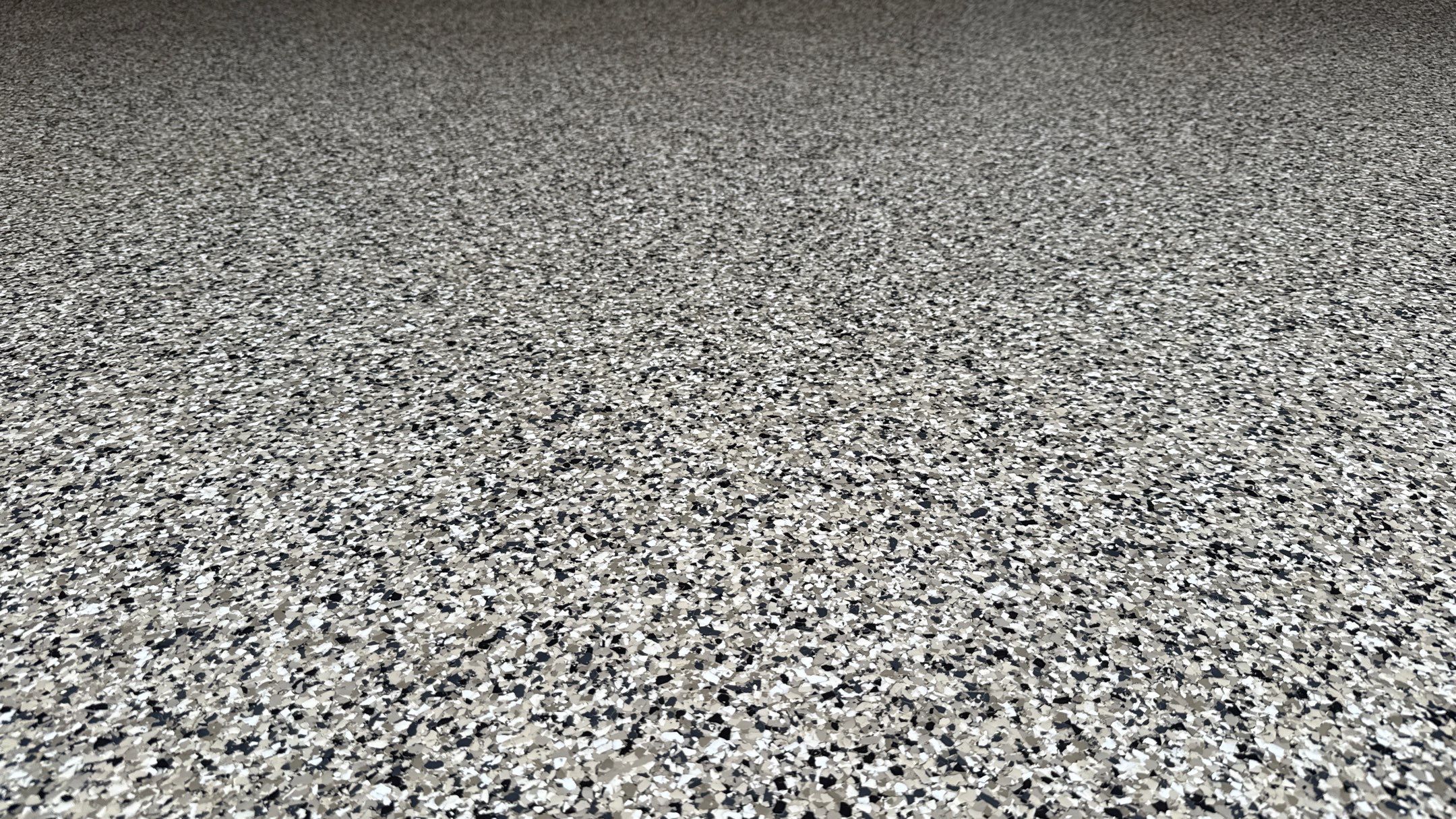 Check Out Dennis' Flake Floor by Banner Garage