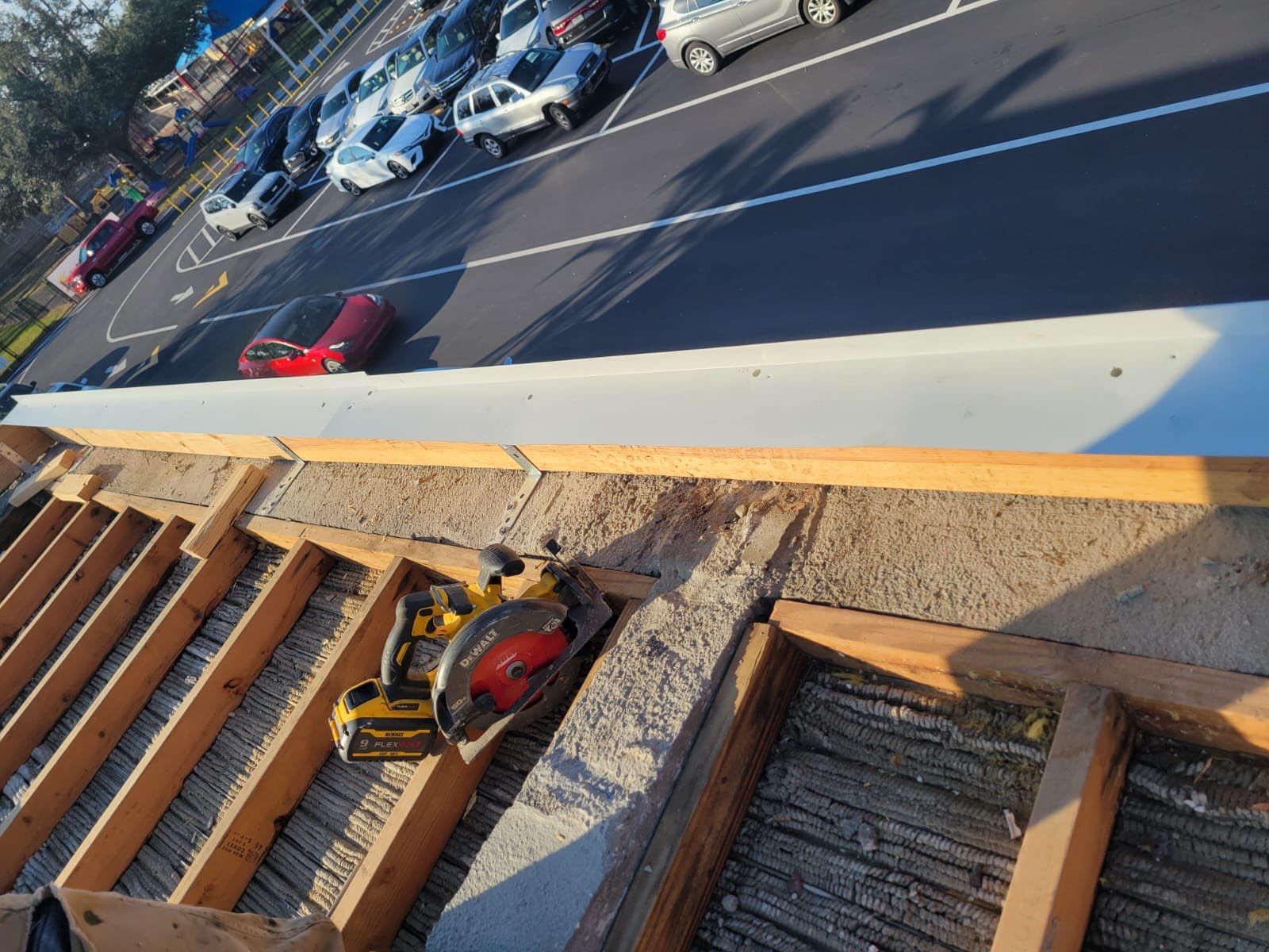 Emergency Repair on School from Storm Damage by Four Peaks Roofing