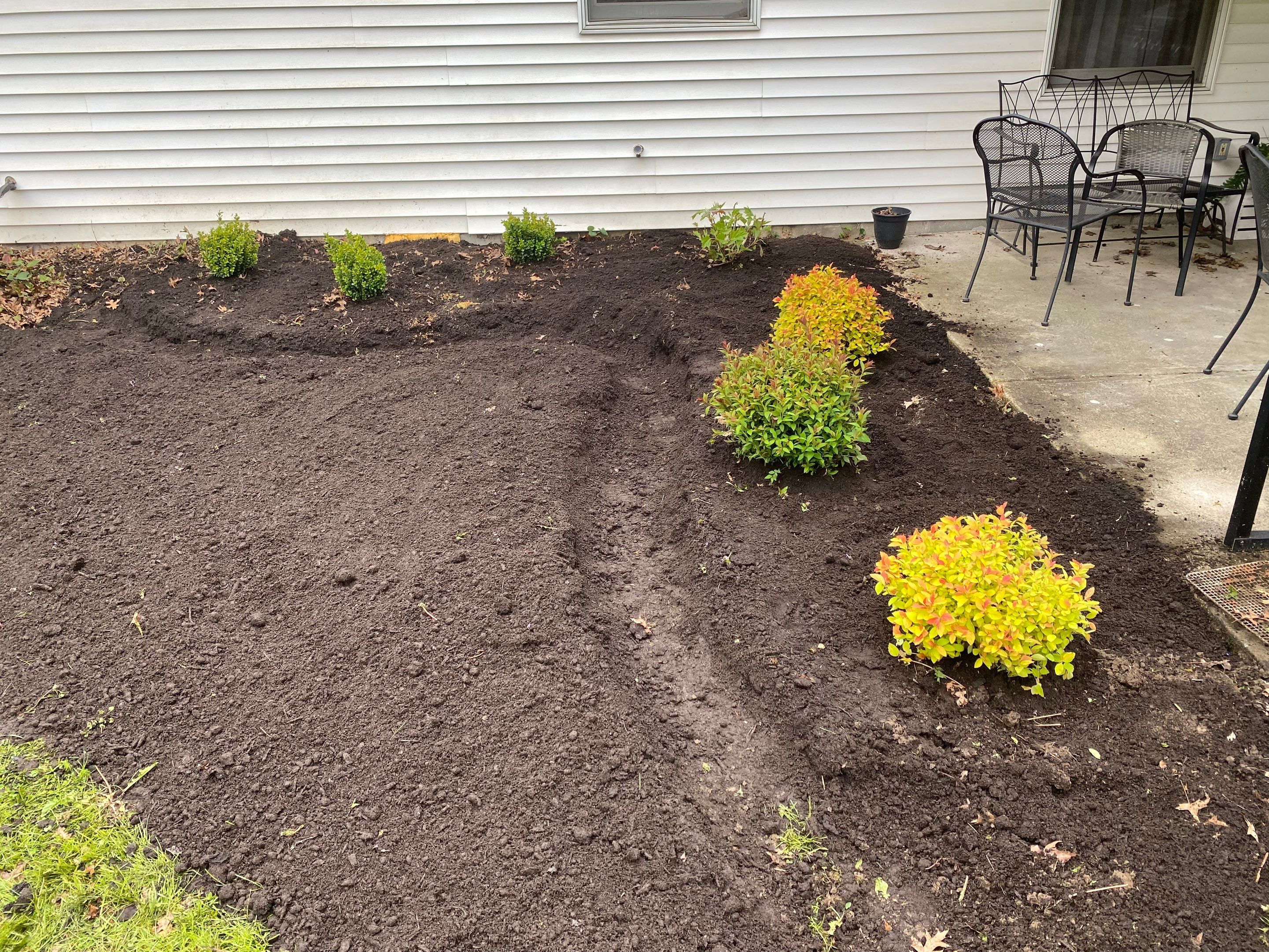 Grading Beds Install by Elm Rose Gardens