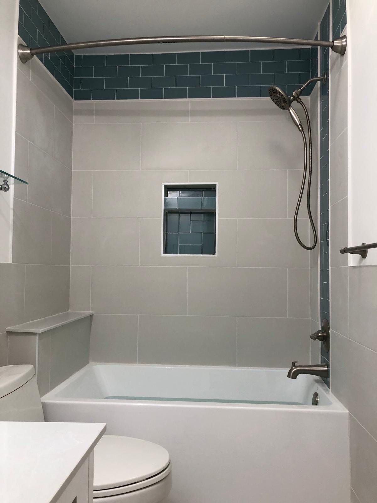 Bathroom Remodel using Tile by Home Concepts Construction