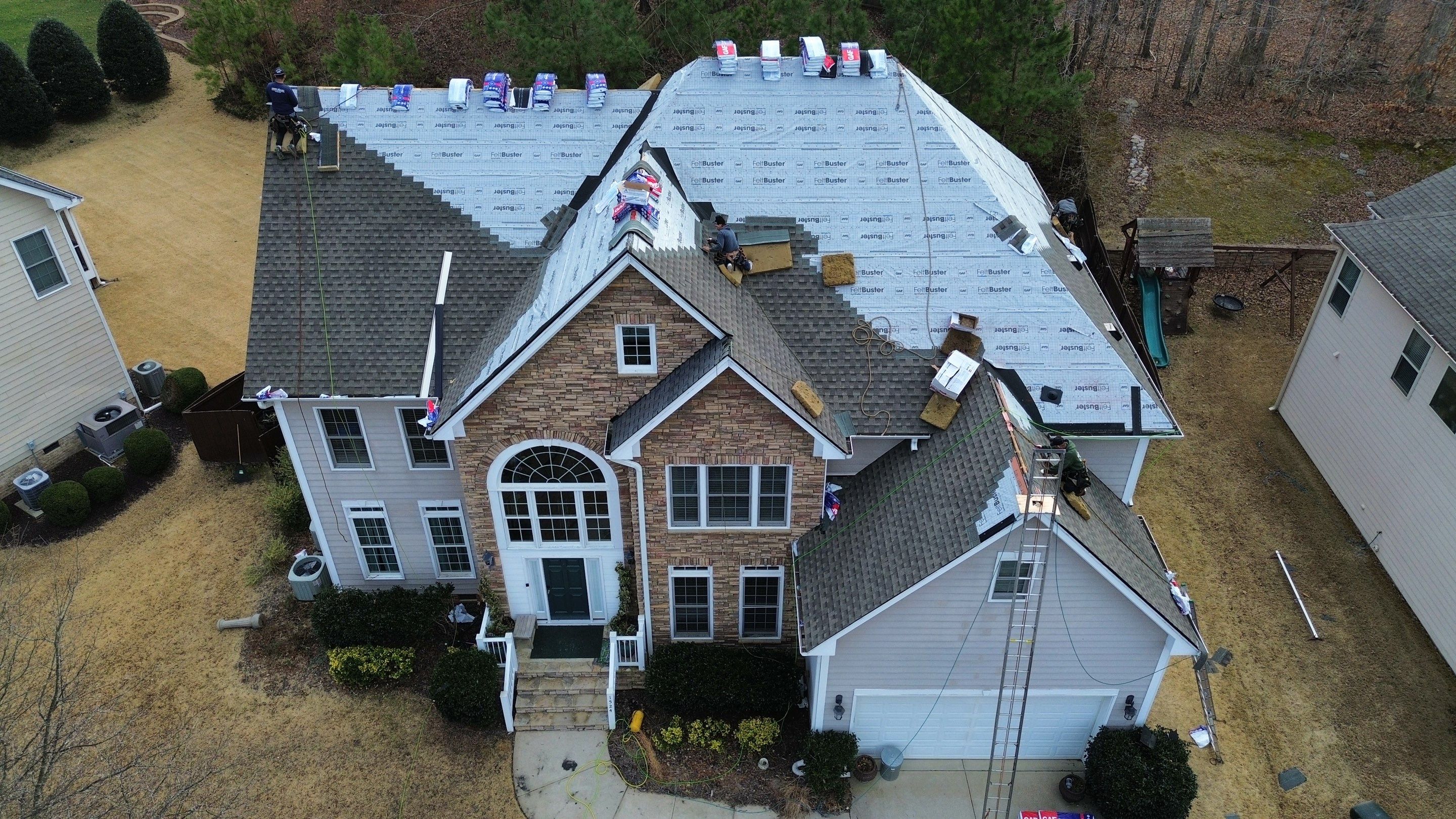 GAF HDZ Weathered Wood by Skybird Roofing