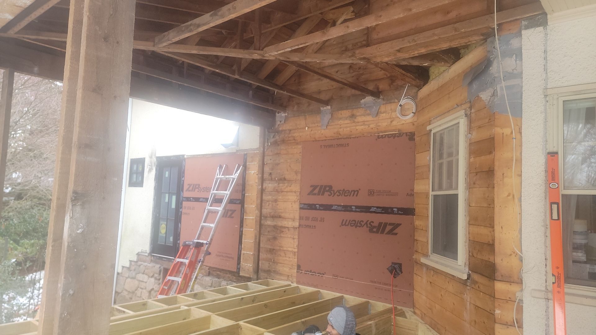 In progress: Exterior renovation in Wellesley MA by UBrothers Construction
