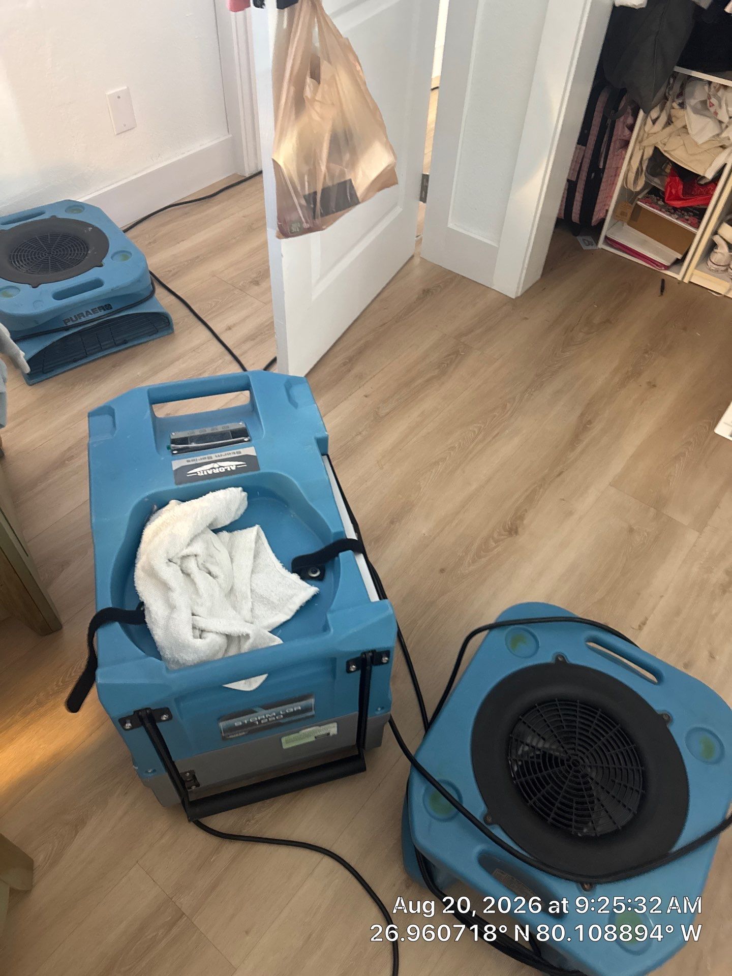 Water Damage Restoration and Moisture Mitigation for Residential Interior by SuperClean