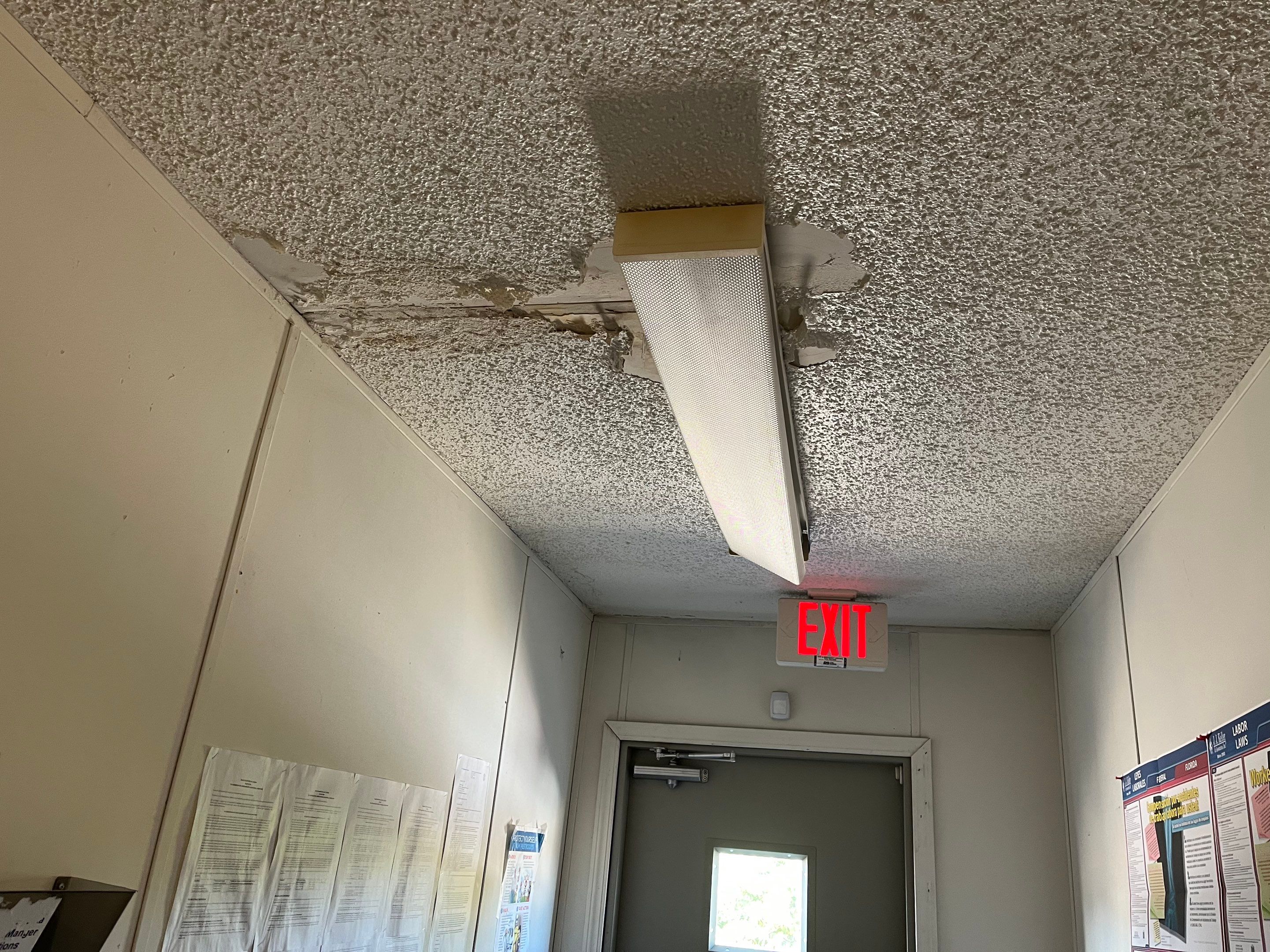 Flat Membrane Roof Repair and Interior Restoration in Fort Myers by cordova home services 