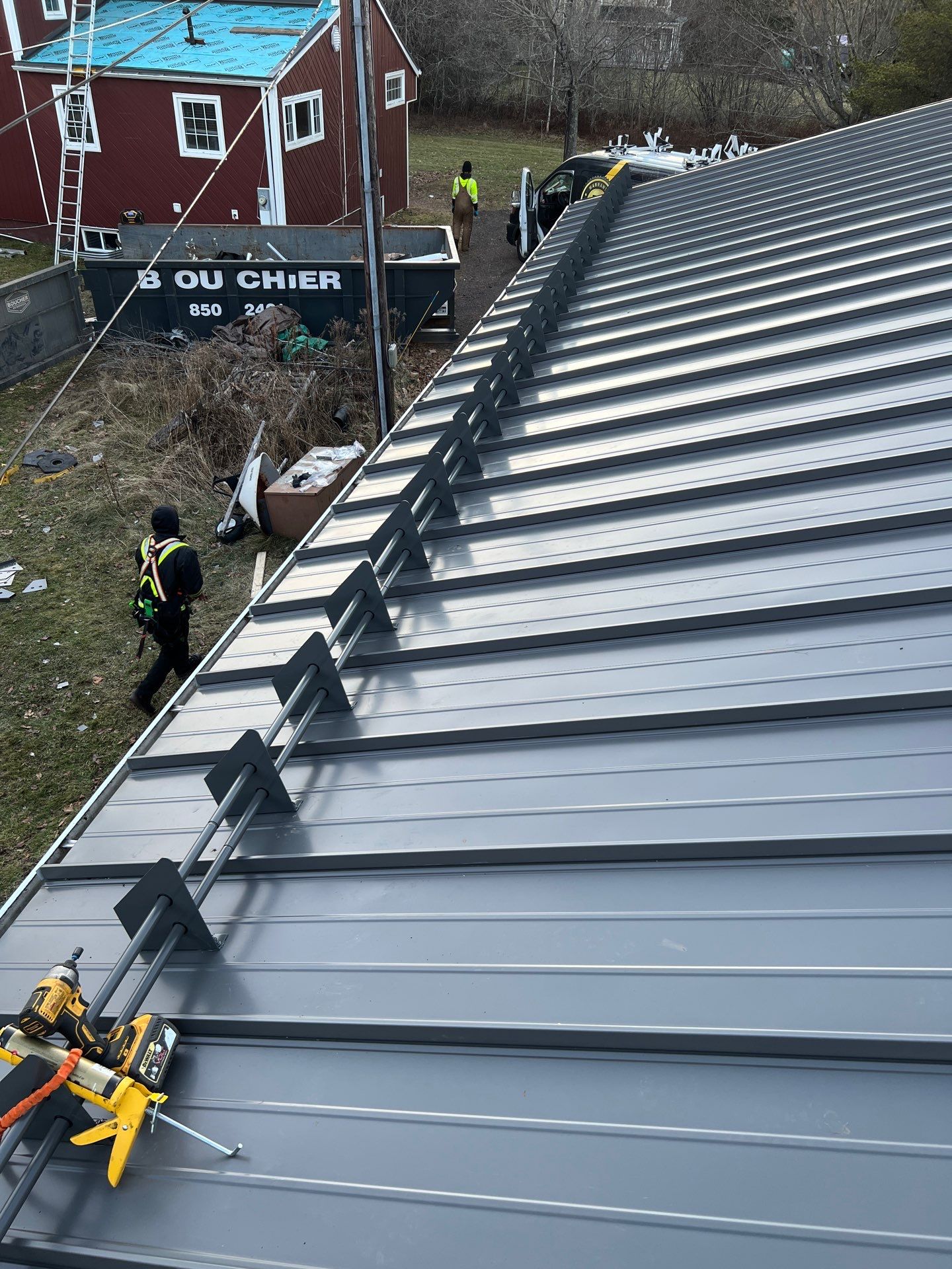 Residential Roofing Installation using Ideal Steel Standing Seam  by Artisan Roofing & Home Improvements Inc.