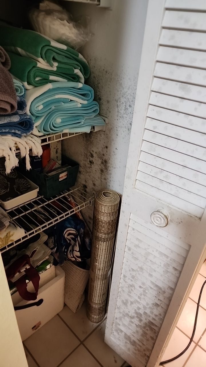 Damage caused from leaking water hea  er by Building performance Solutions LLC