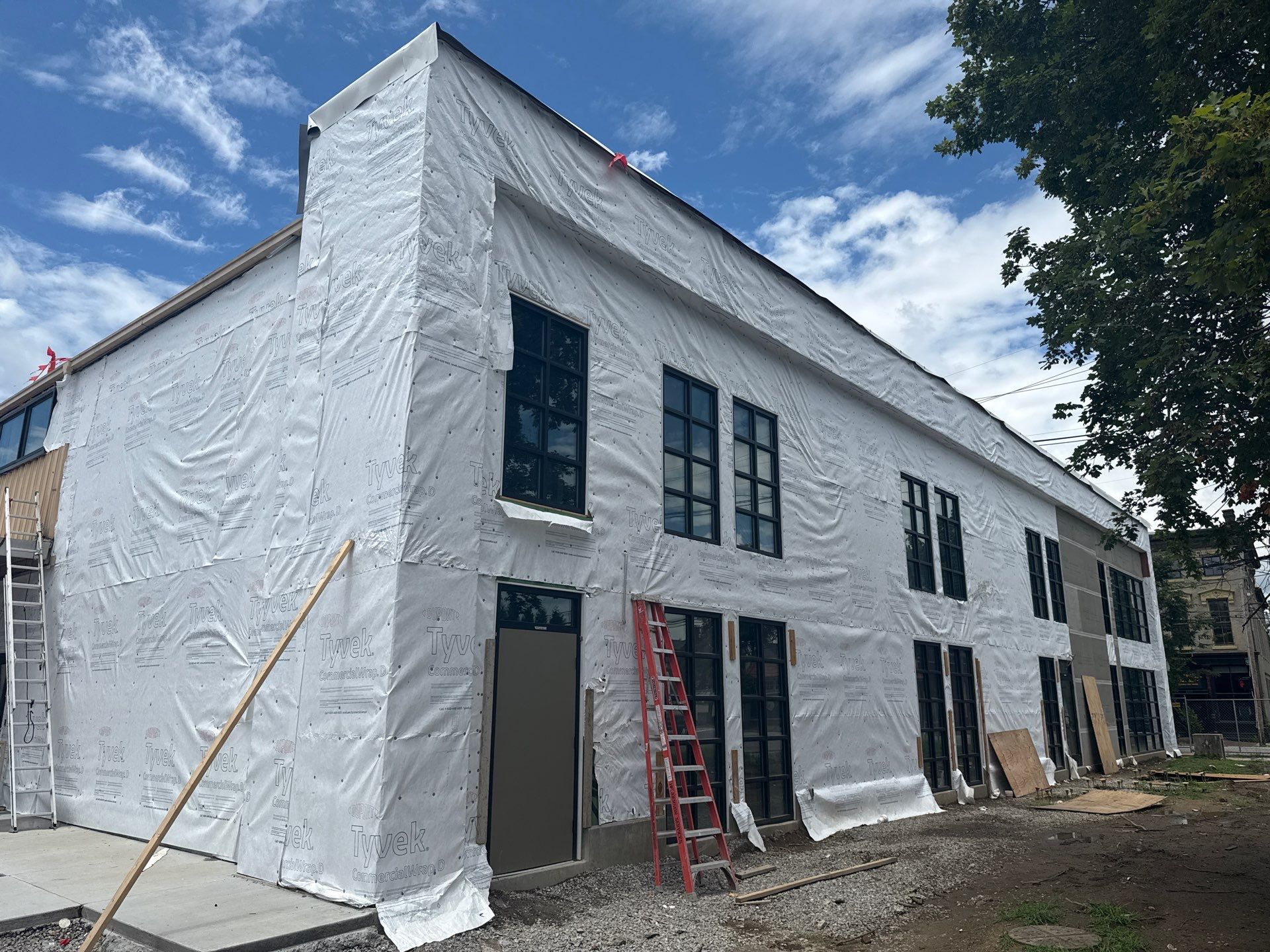 Louisville Commercial Building Siding and Window Installation by GreenForce Restoration