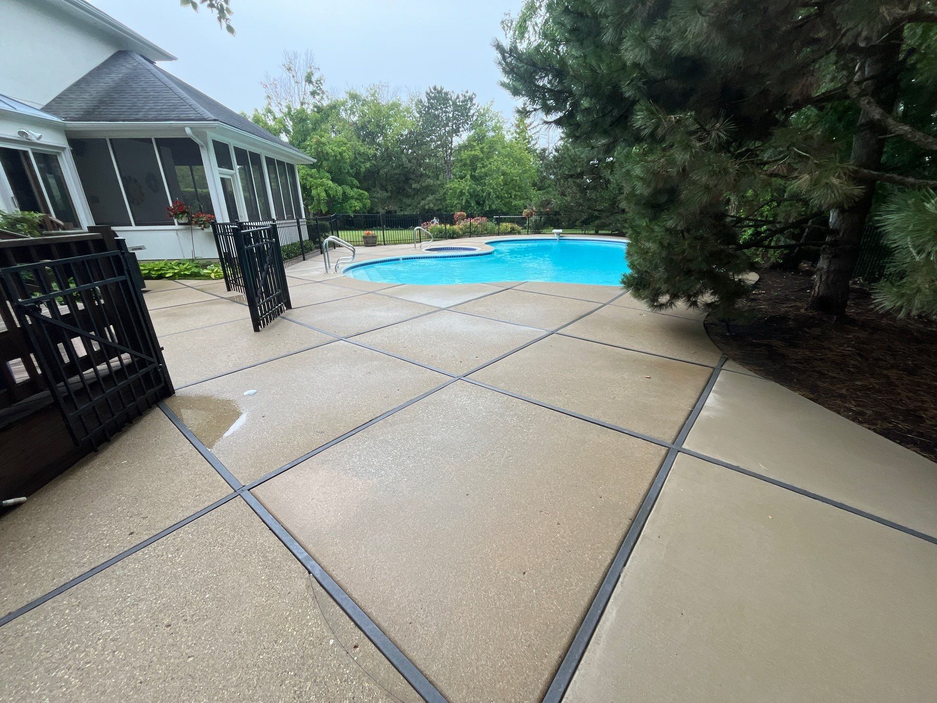 Pool Deck Pressure Washing by Northern Power Washing LLC.